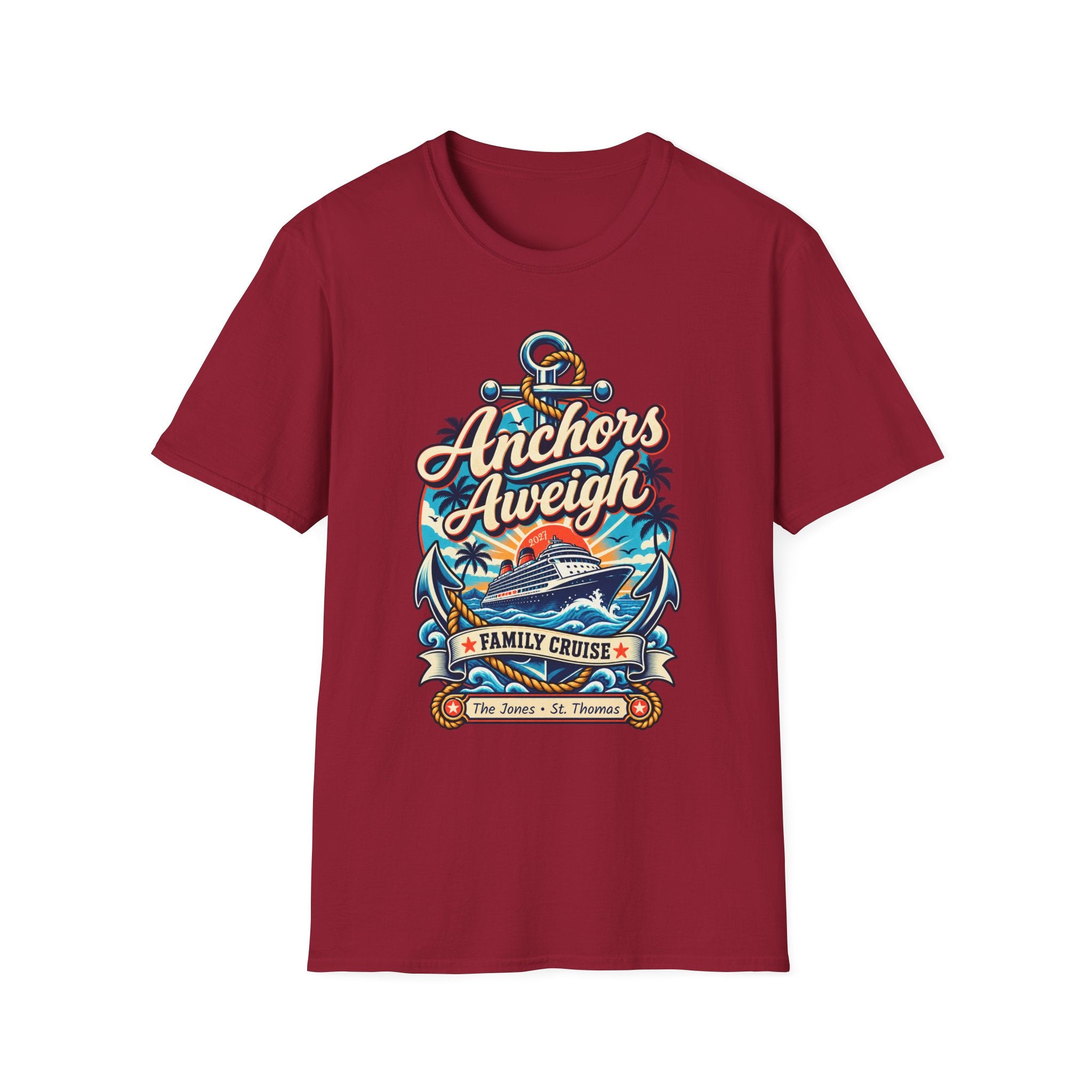 Custom Anchors Aweigh Cruise Tee