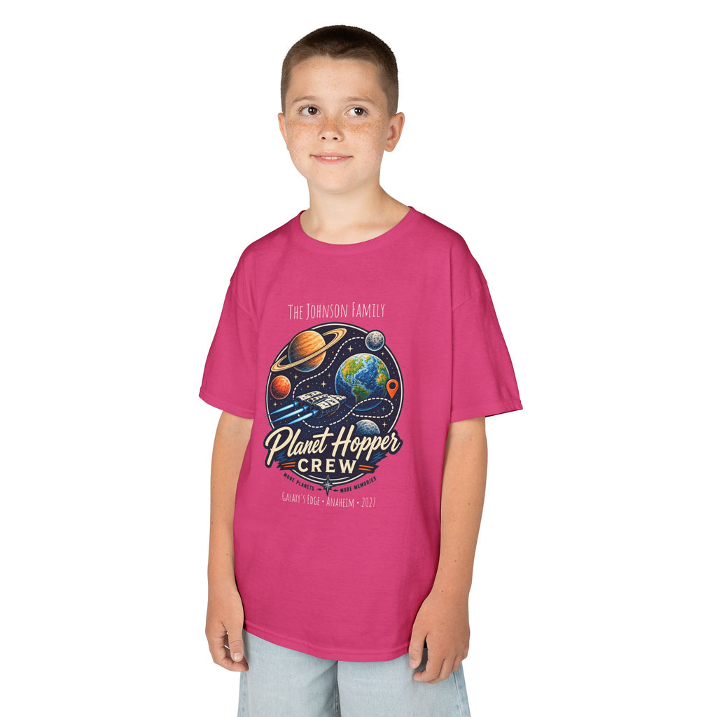 Planet Hopper Crew Space Adventure Park Kids Tee