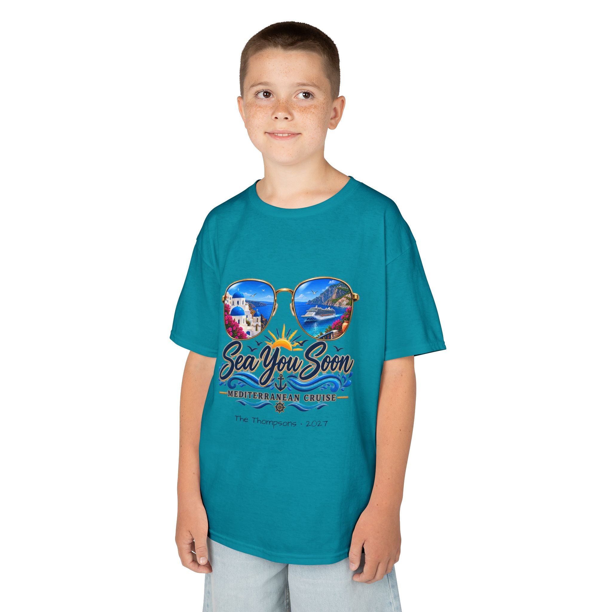 Mediterranean Cruise Sea You Soon Kids Tee