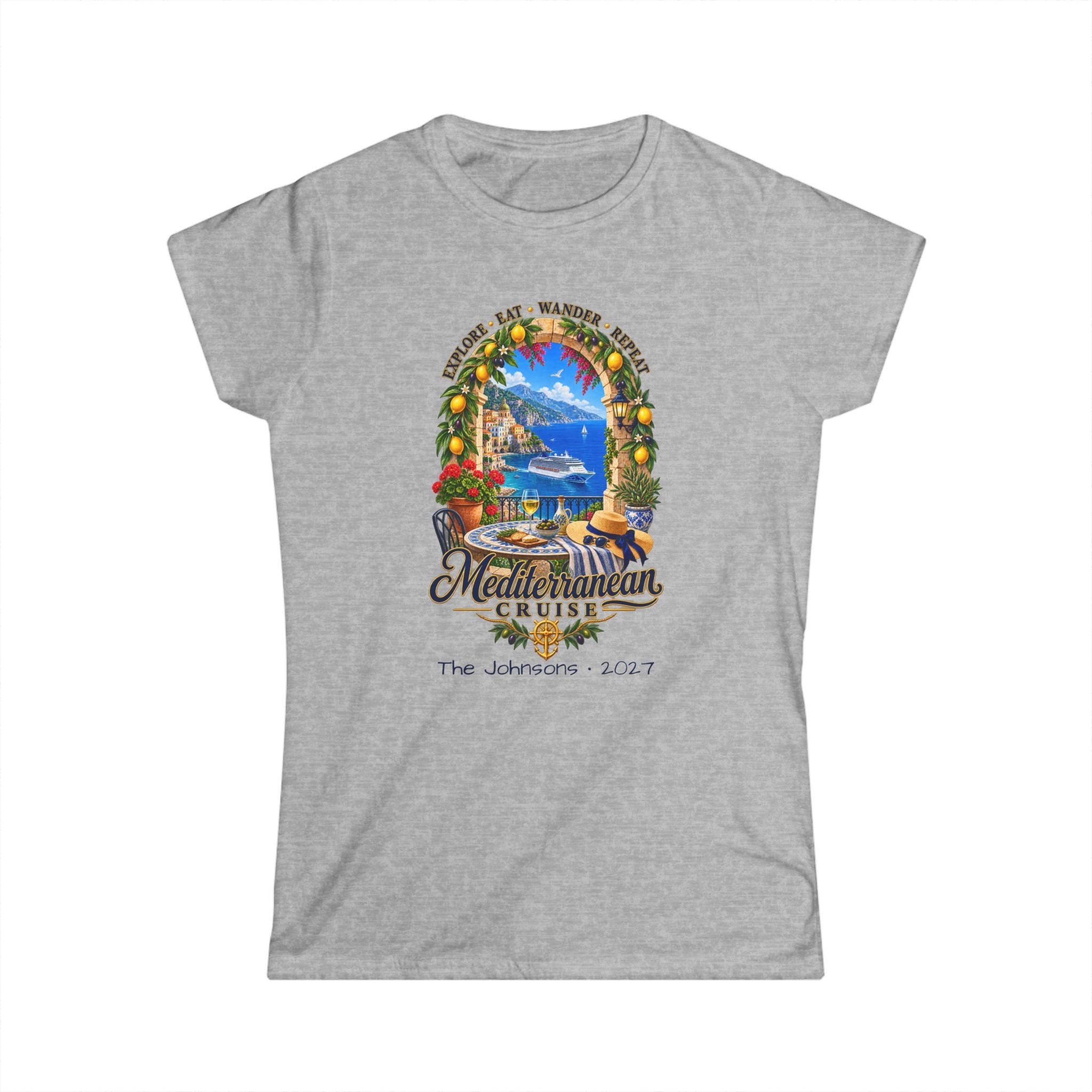 Mediterranean Cruise Explore Ladies Tee