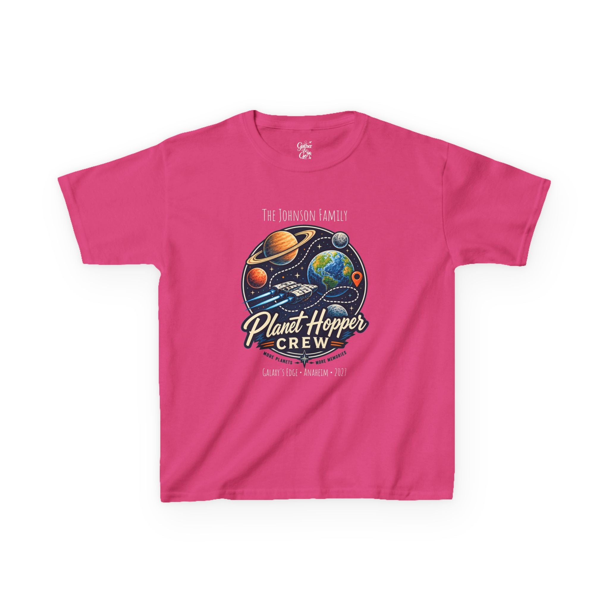 Planet Hopper Crew Space Adventure Park Kids Tee