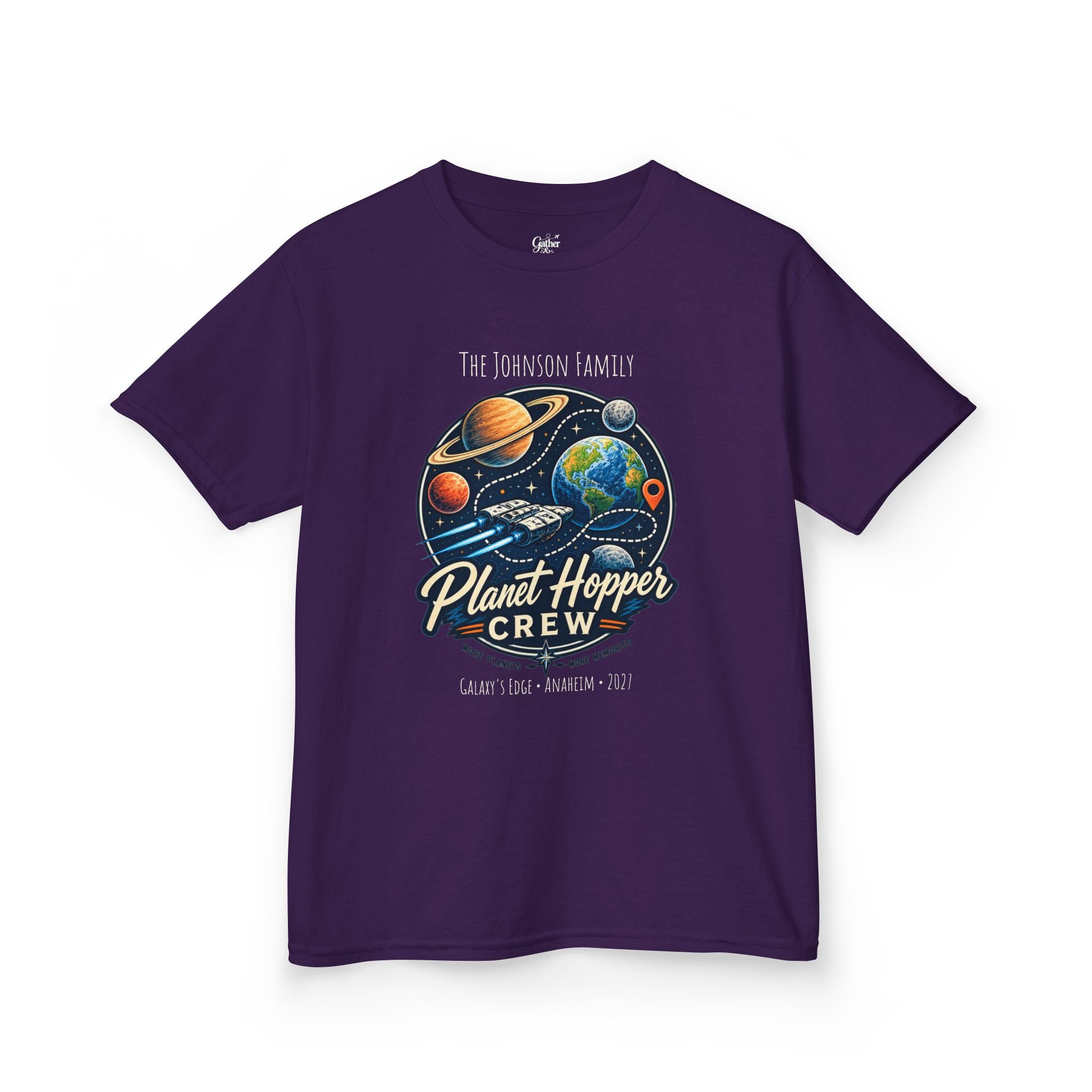 Planet Hopper Crew Space Adventure Park Kids Tee