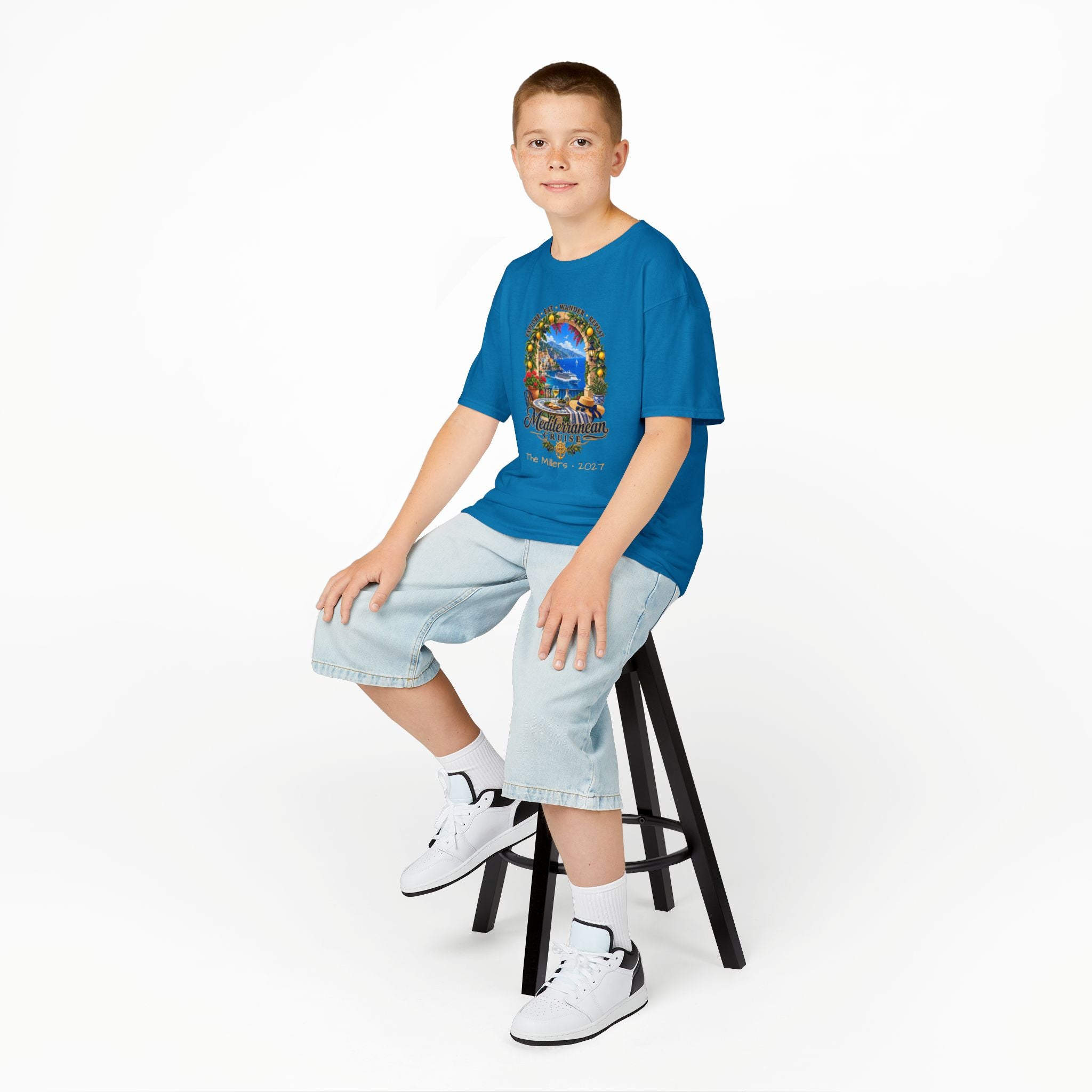 Mediterranean Cruise Explore Kids Tee