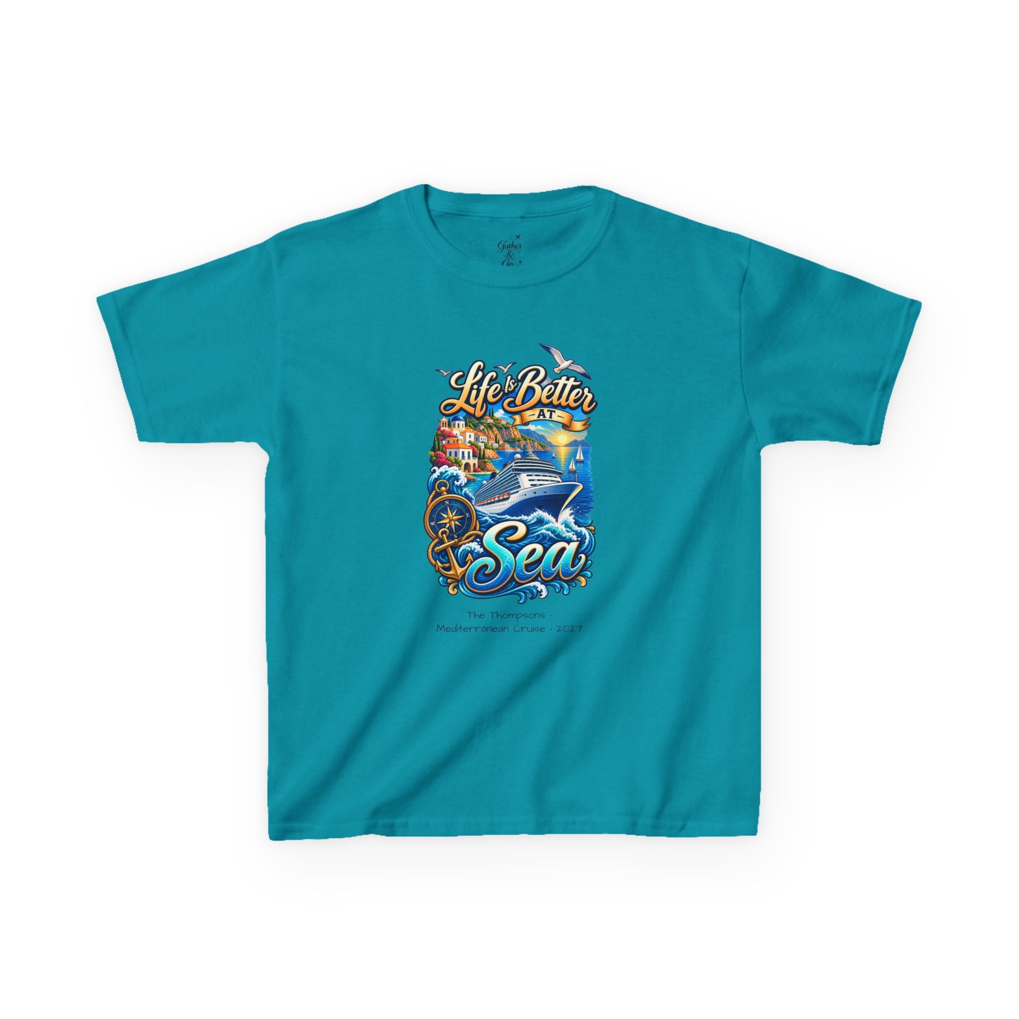Mediterranean Cruise Life is Better at Sea Kids Tee