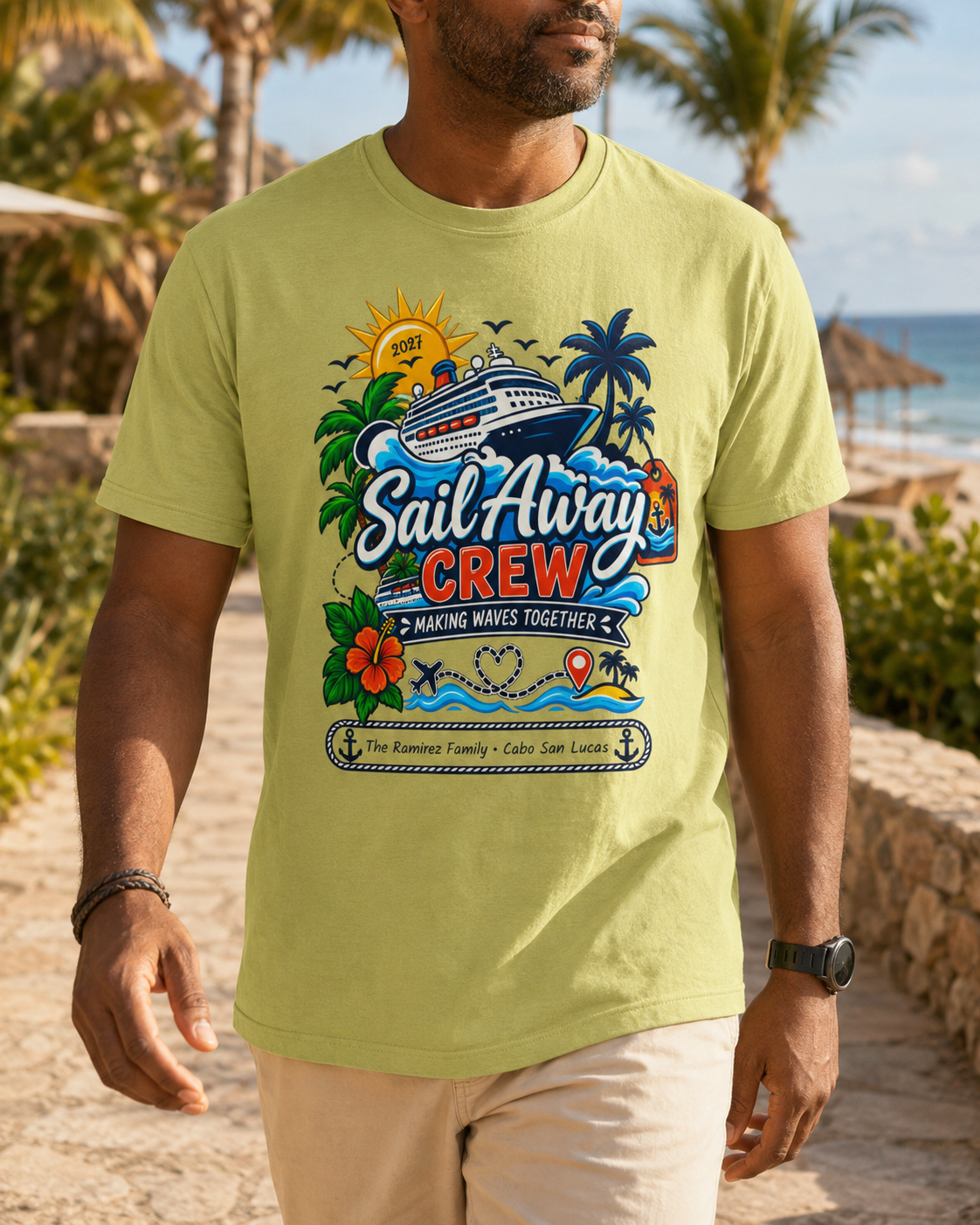 Sail Away Crew - Unisex Tee