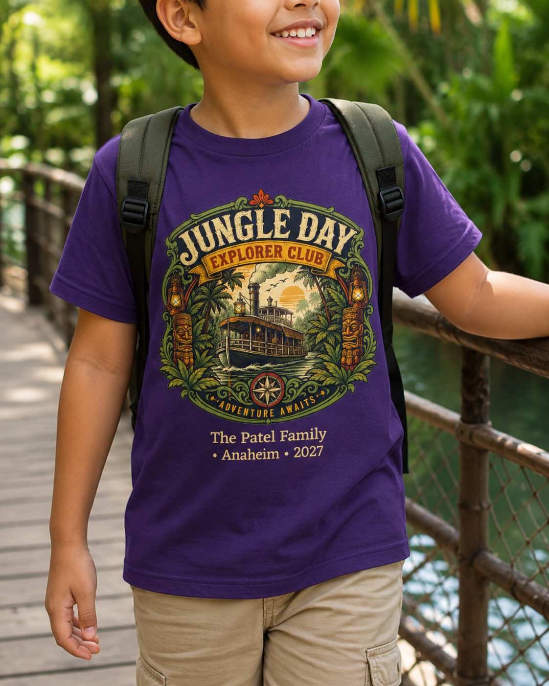 Jungle Day Explorer Club - Kids Tee