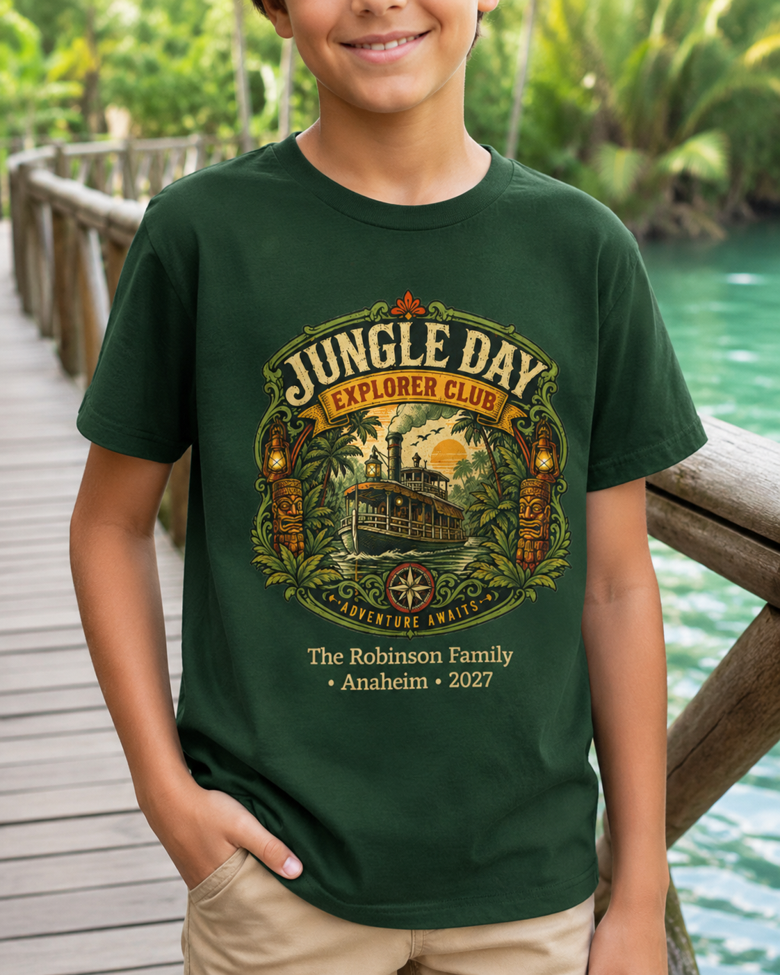 Jungle Day Explorer Club - Kids Tee