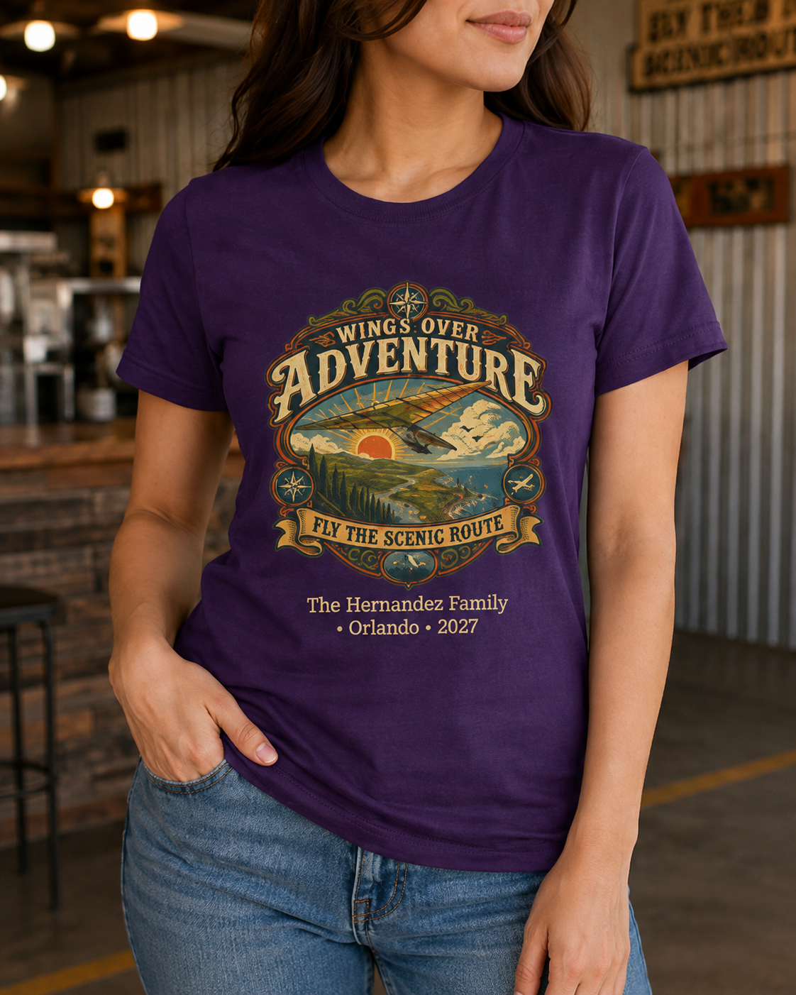 Wings Over Adventure - Ladies Tee