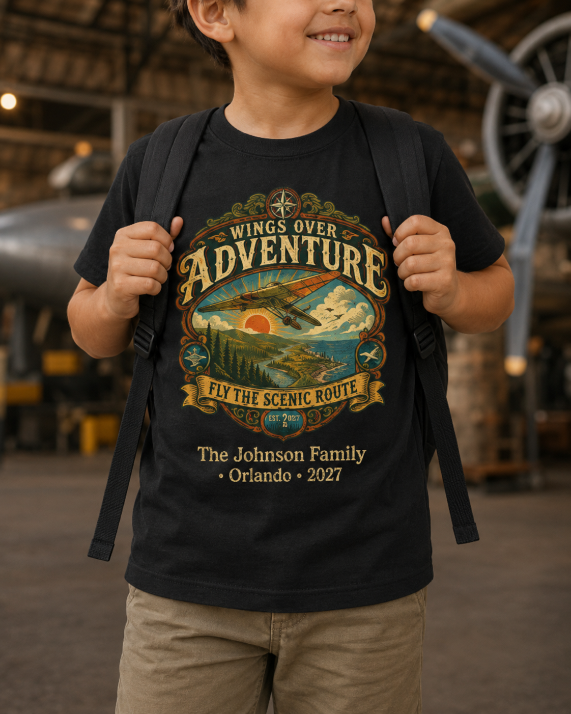 Wings Over Adventure - Kids Tee