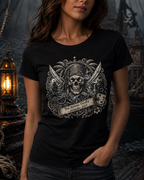 Ghostly Pirate Sparrow - Ladies Tee