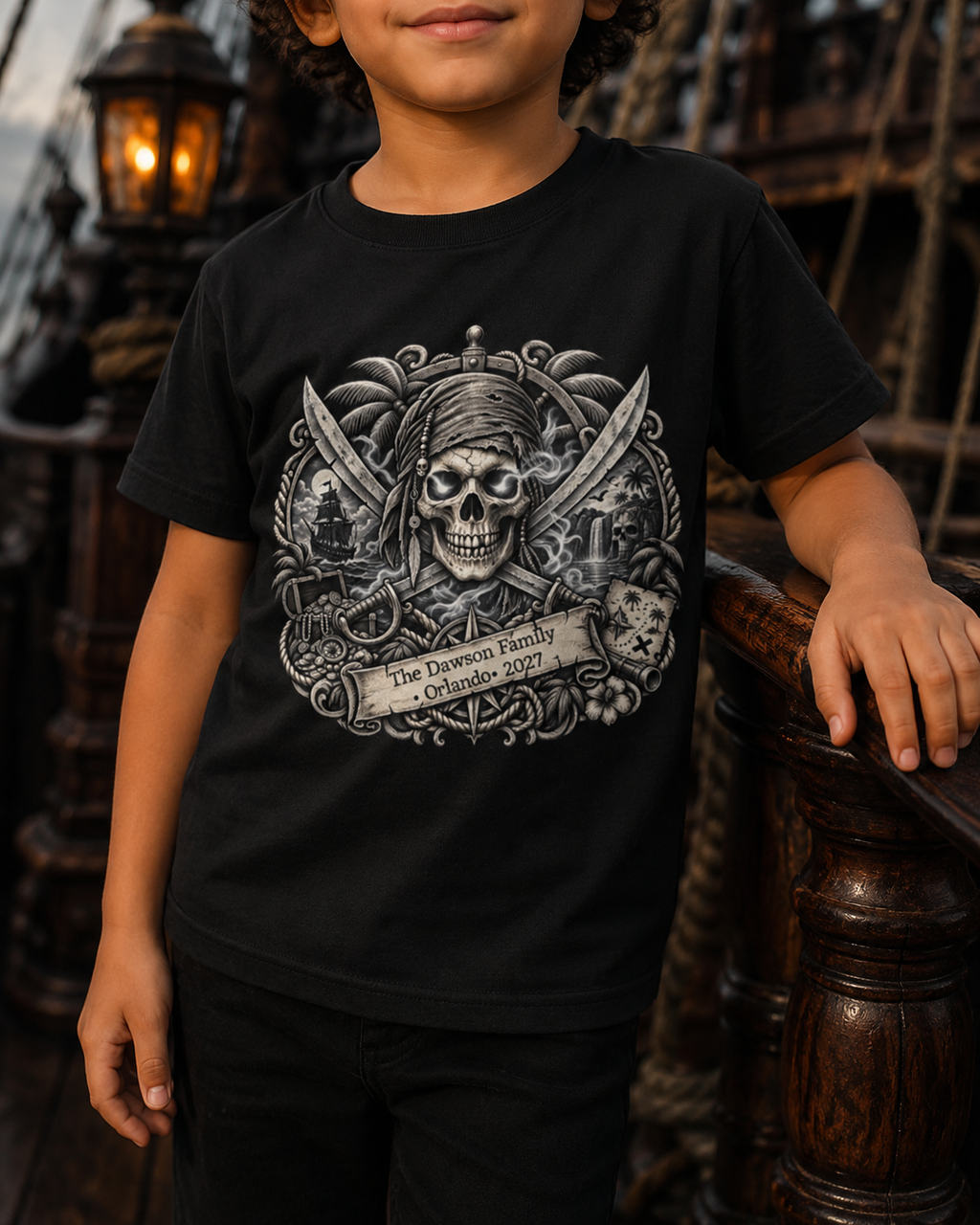 Ghostly Pirate Sparrow - Kids Tee
