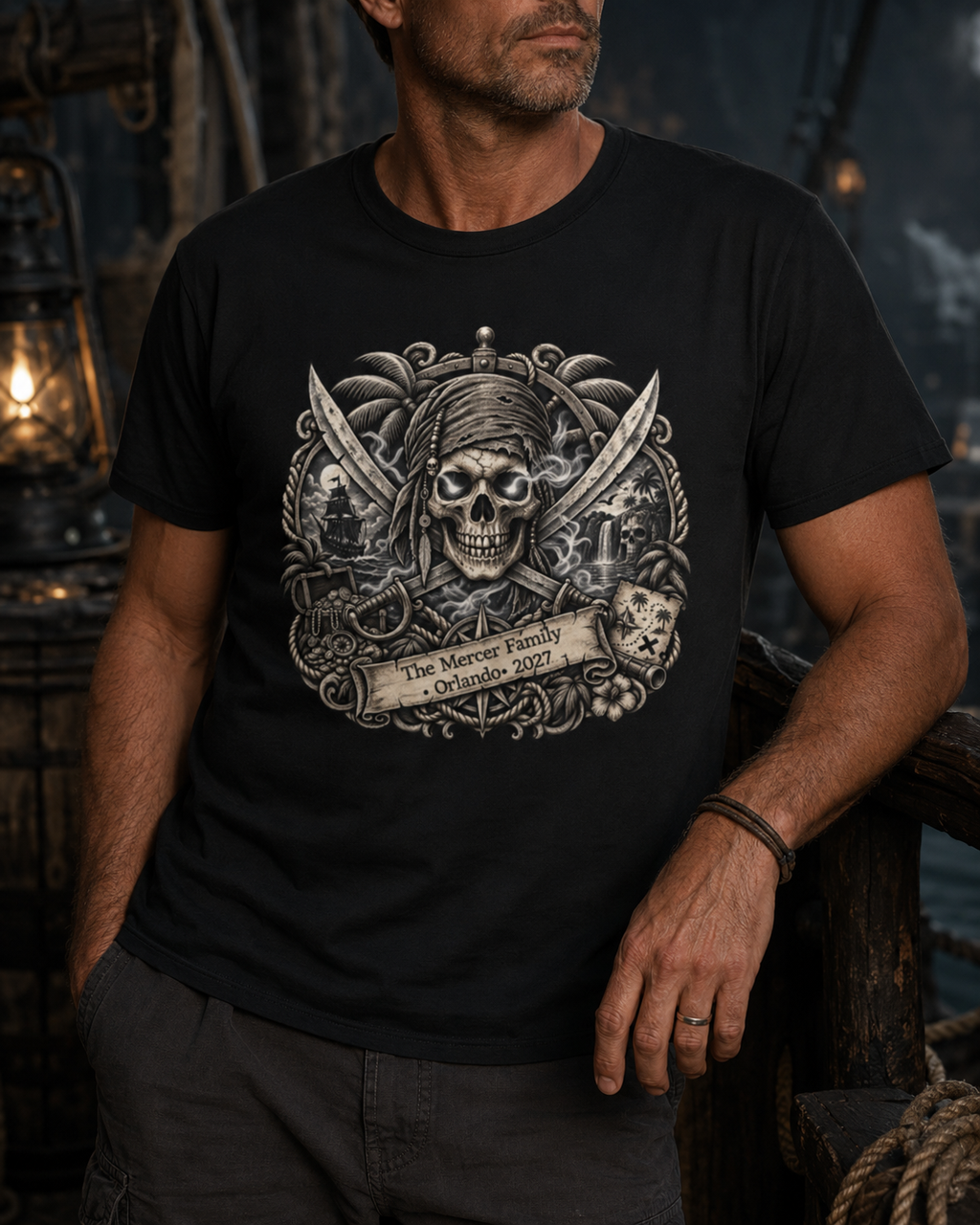 Ghostly Pirate Sparrow - Unisex Tee
