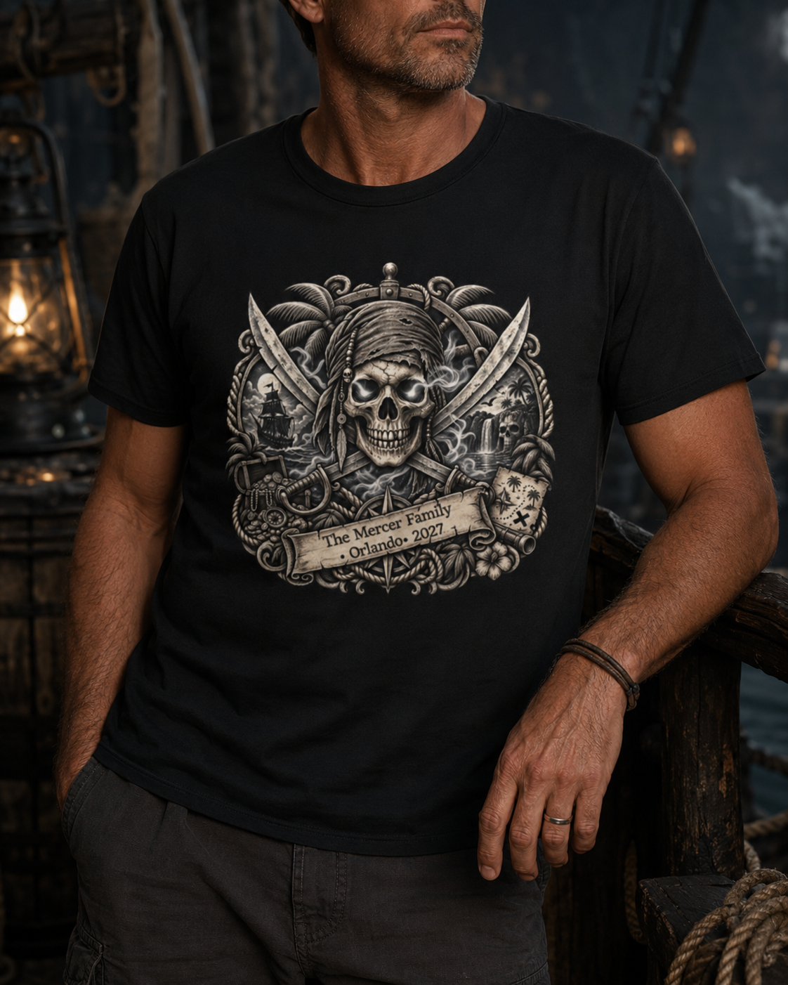 Ghostly Pirate Sparrow - Unisex Tee