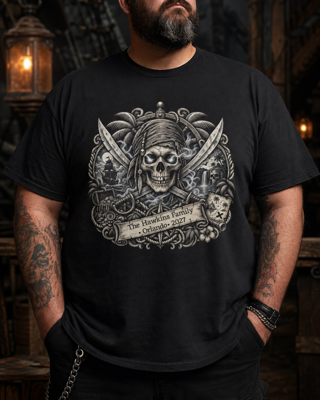 Ghostly Pirate Sparrow - Unisex Tee