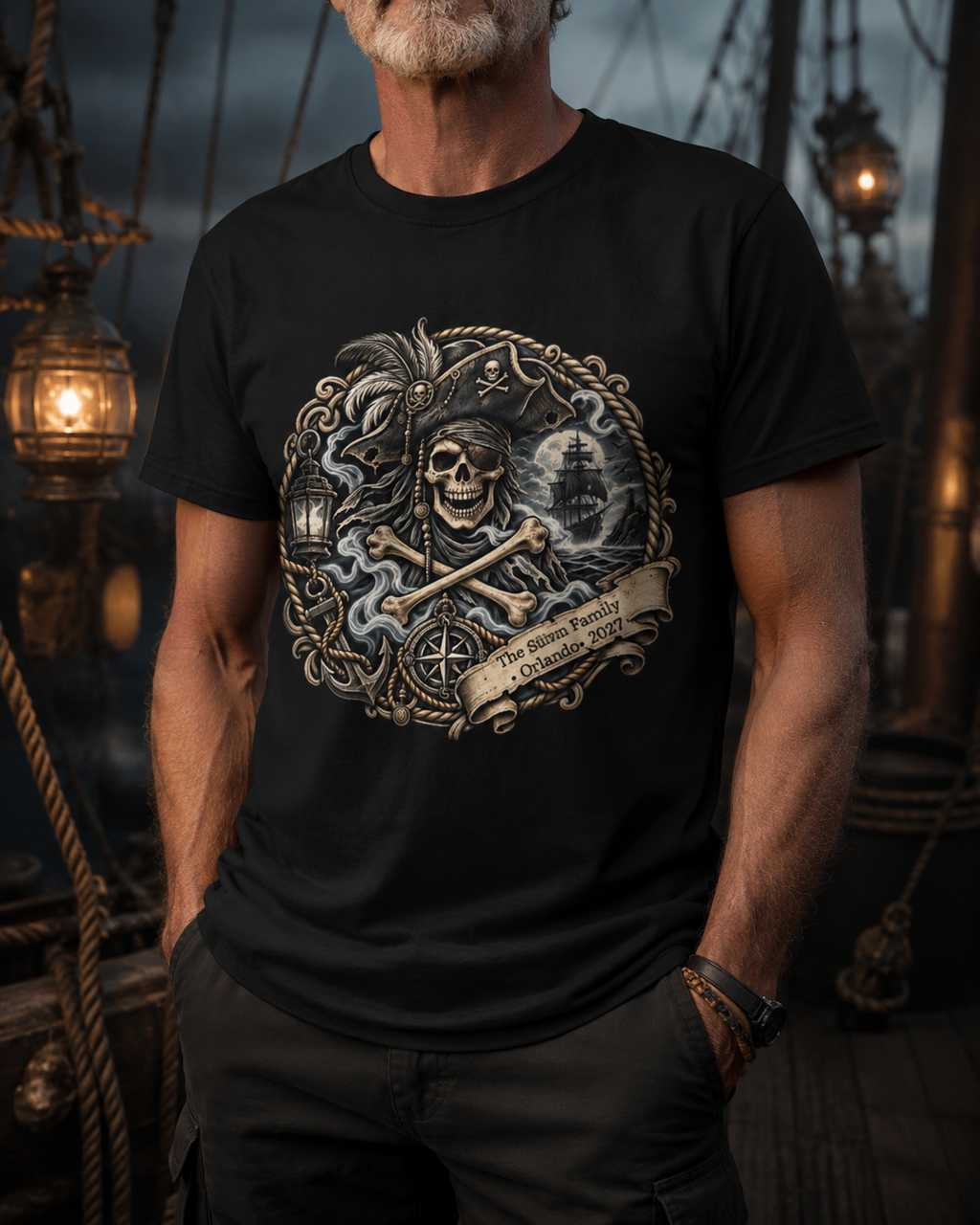 Ghostly Pirate Swann - Unisex Tee