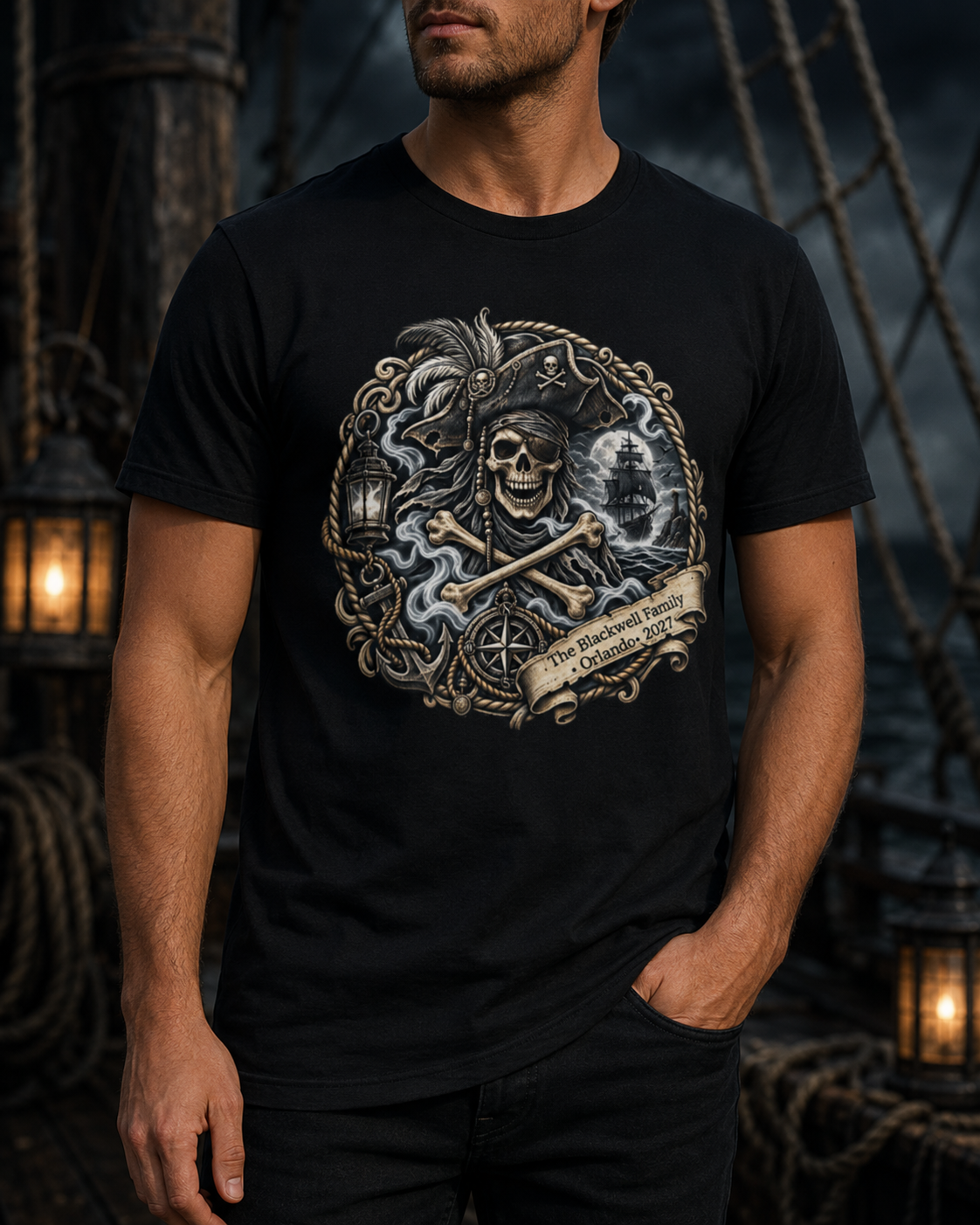 Ghostly Pirate Swann - Unisex Tee
