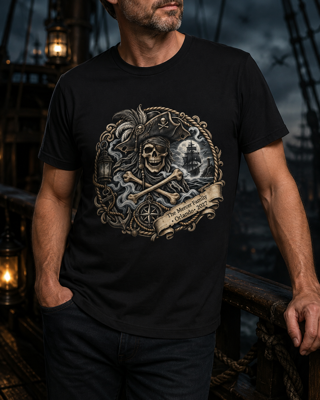 Ghostly Pirate Swann - Unisex Tee