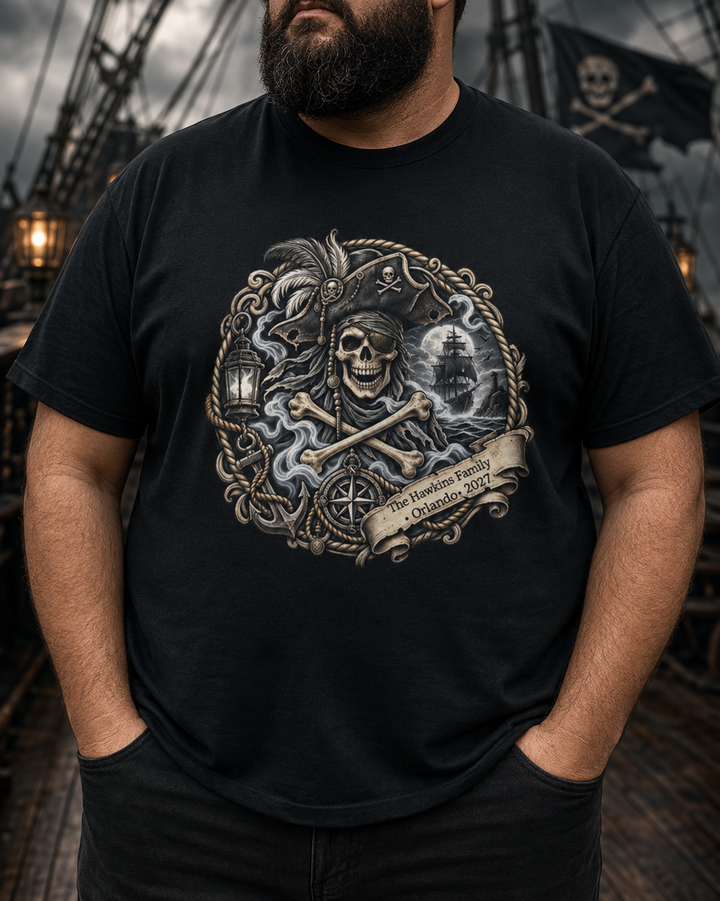 Ghostly Pirate Swann - Unisex Tee