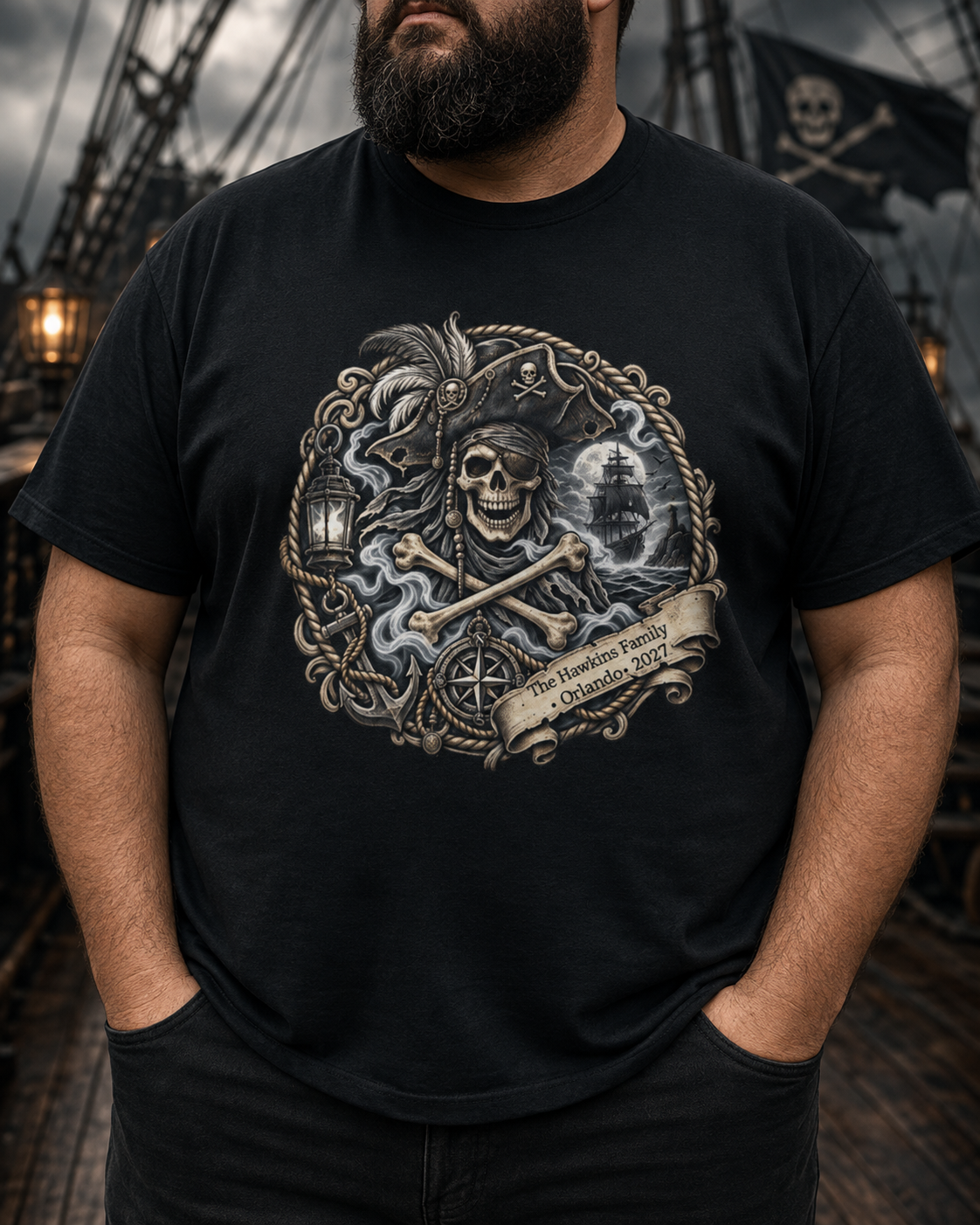 Ghostly Pirate Swann - Unisex Tee