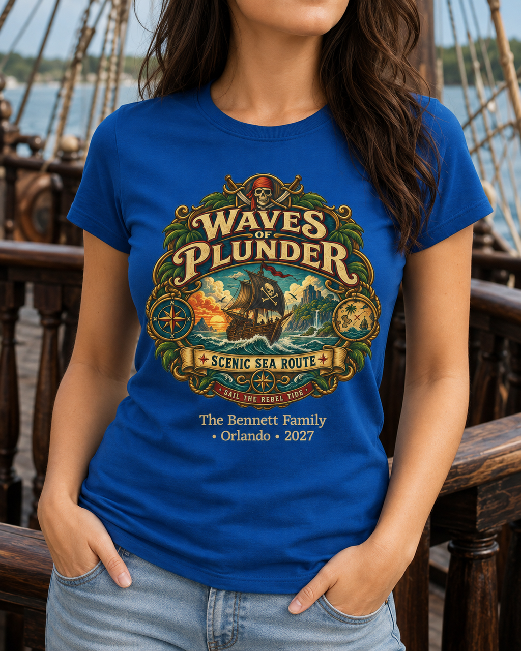 Waves of Plunder - Ladies Tee