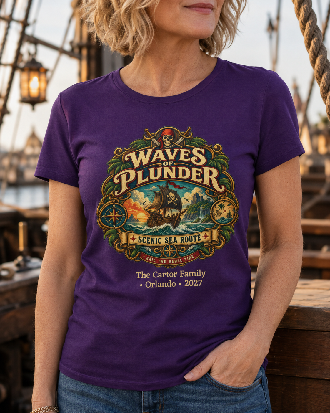 Waves of Plunder - Ladies Tee