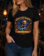 Halloween Ghost Ship Harbor - Ladies Tee