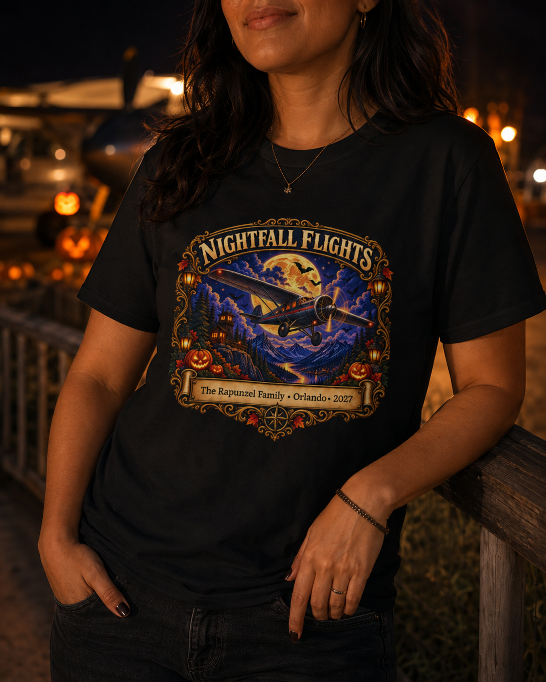 Halloween Nightfall Flights - Ladies Tee