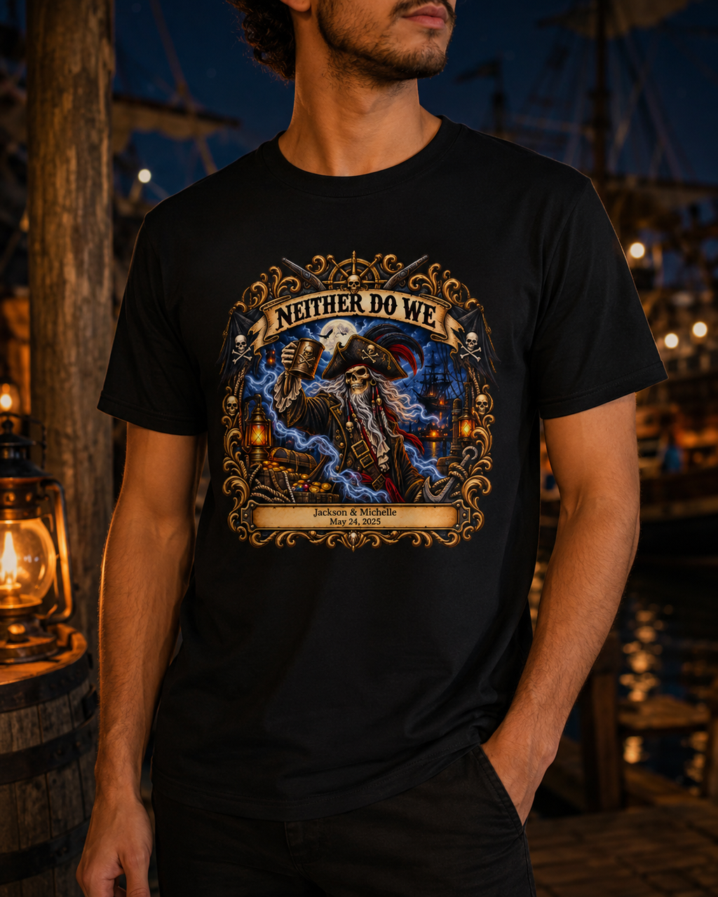 Ghostly Pirate Honeymoon Love Never Dies - Unisex Tee