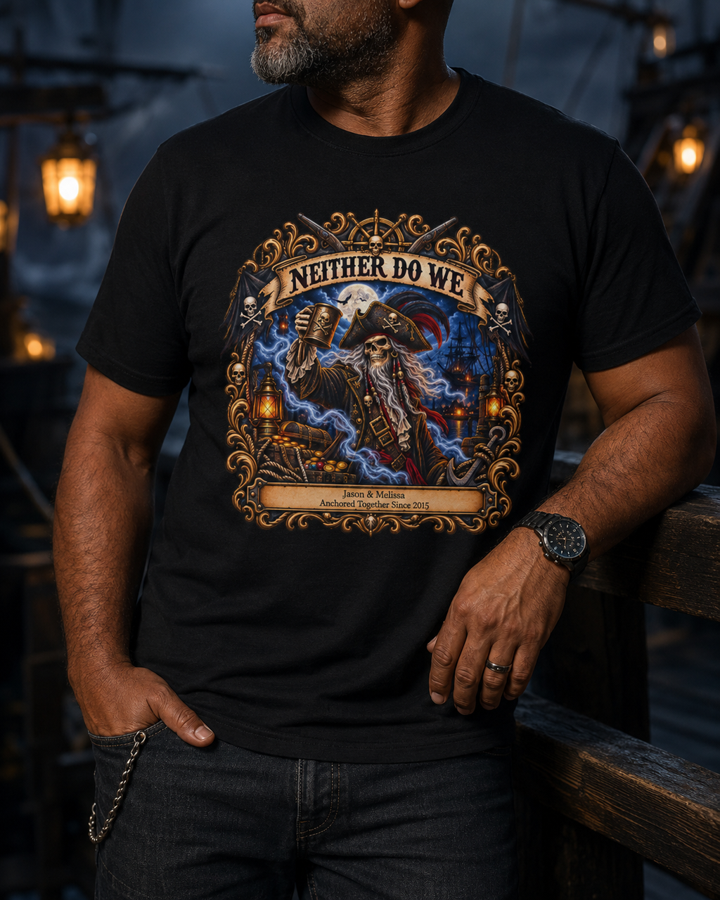 Ghostly Pirate Honeymoon Love Never Dies - Unisex Tee