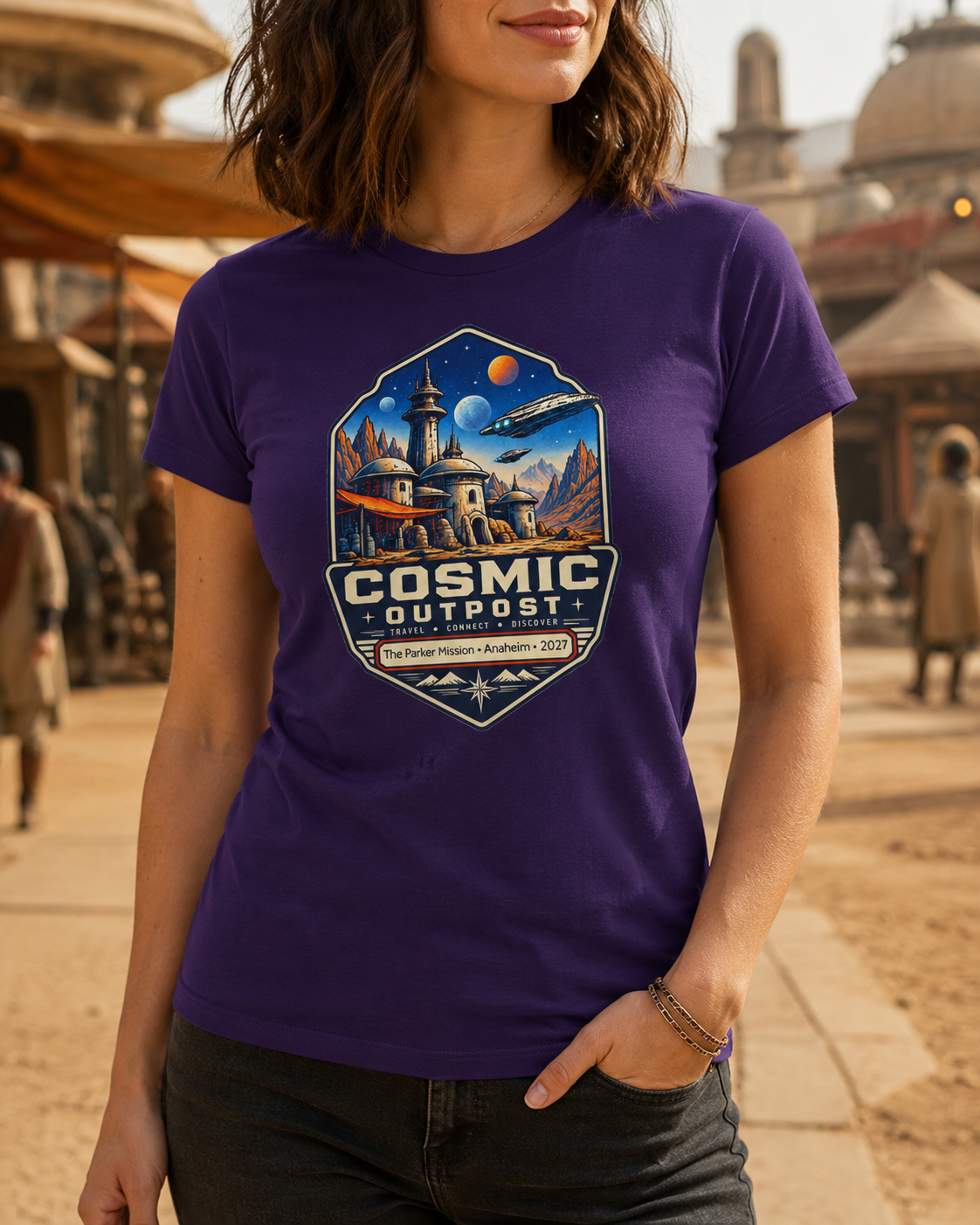 Cosmic Outpost - Ladies Tee