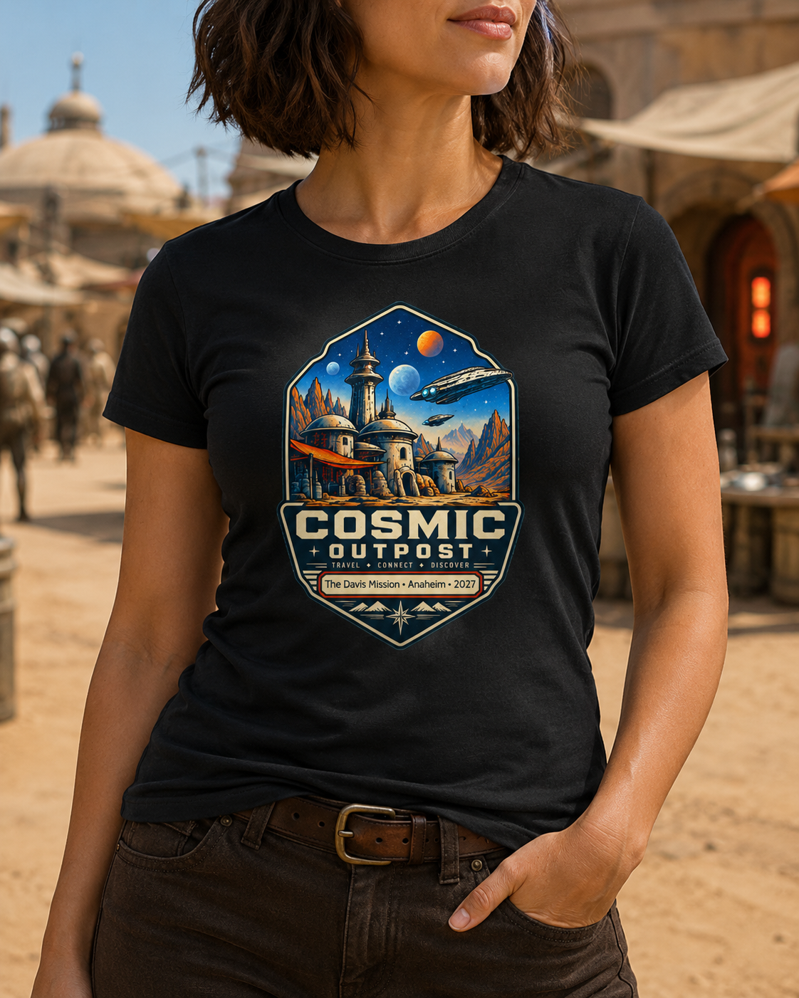 Cosmic Outpost - Ladies Tee