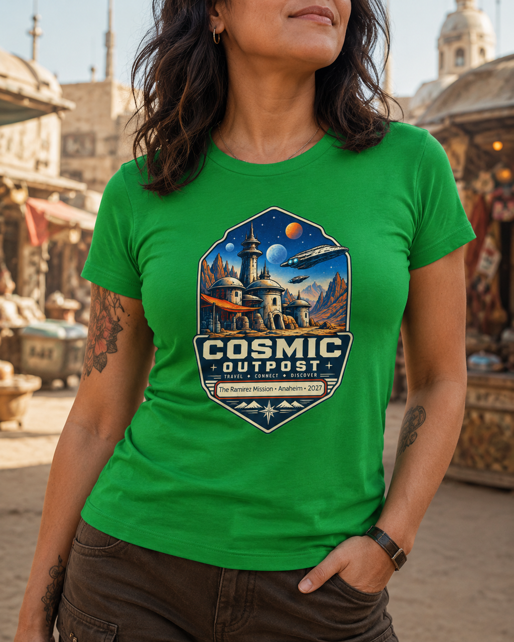 Cosmic Outpost - Ladies Tee
