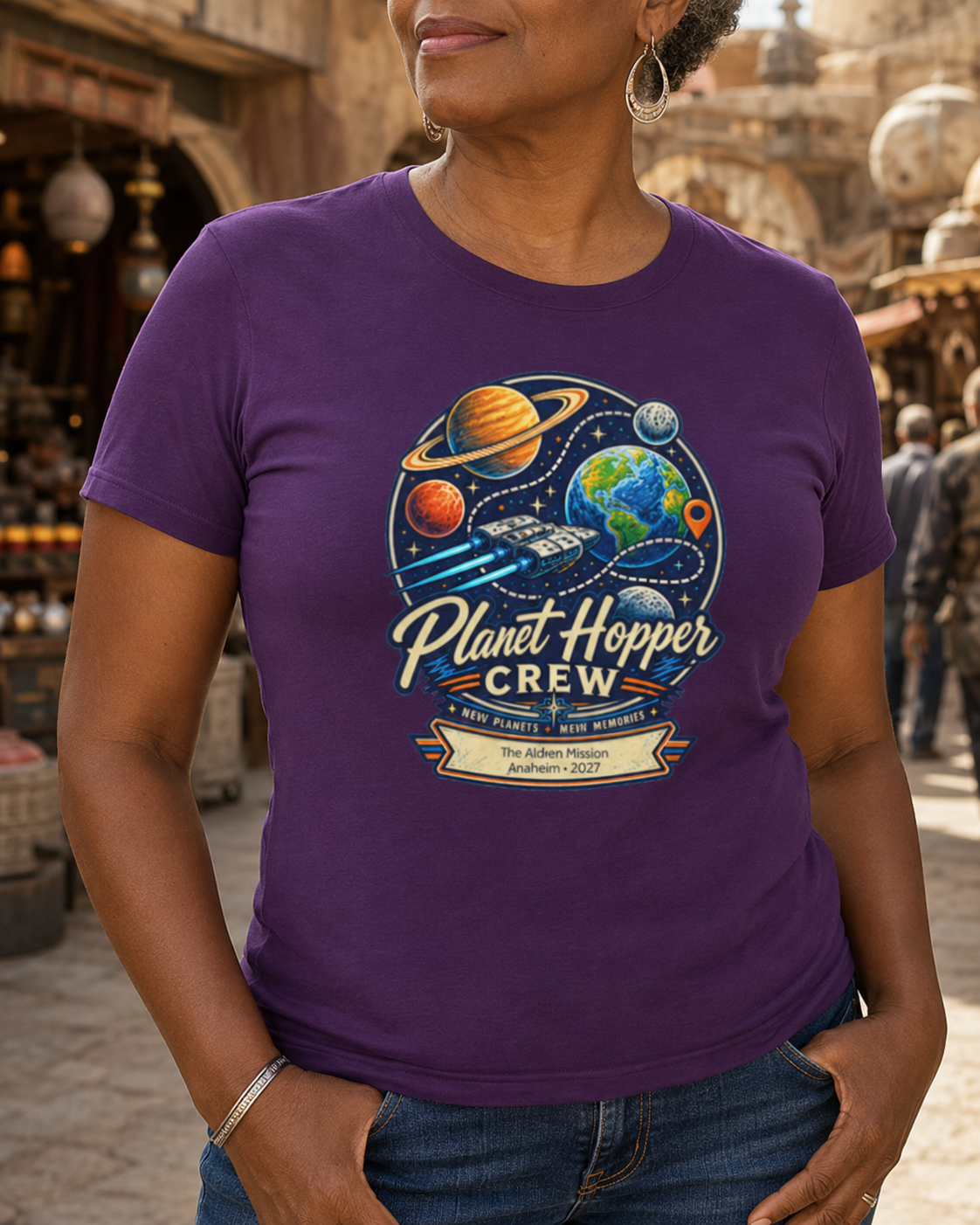 Planet Hopper Crew - Ladies Tee