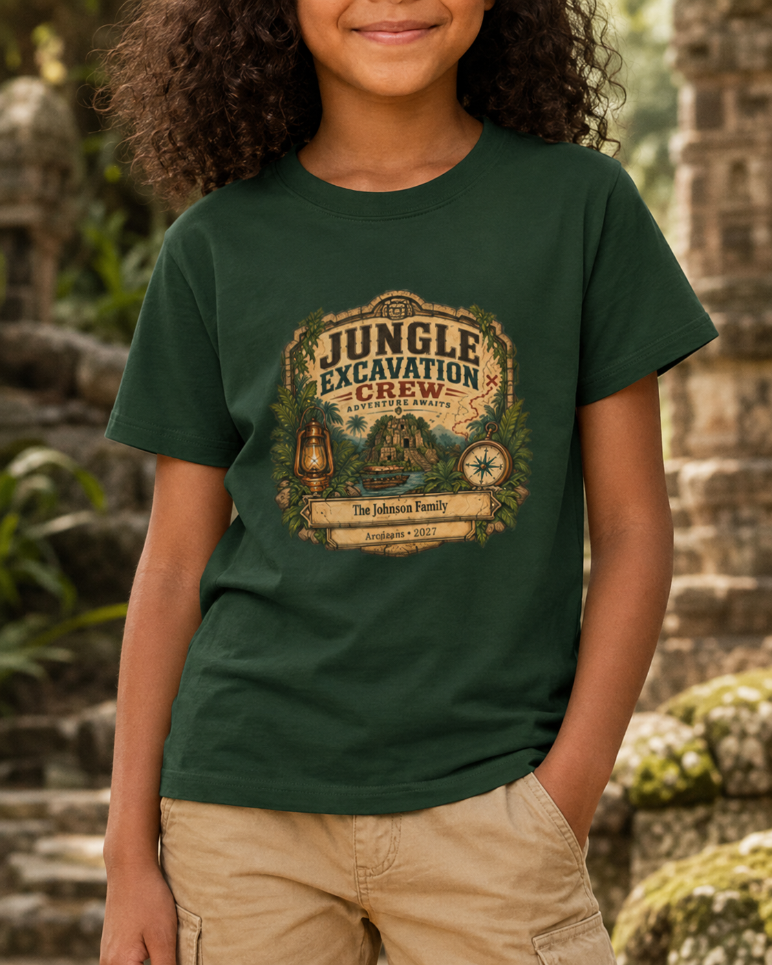 Jungle Excavation Crew - Kids Tee