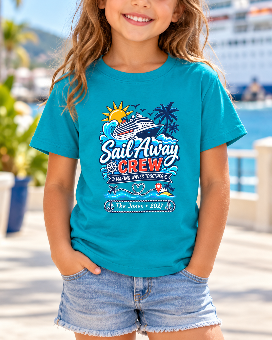 Sail Away Crew - Kids Tee