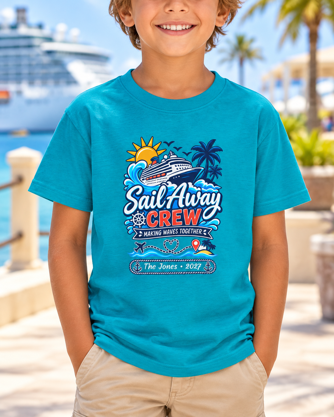 Sail Away Crew - Kids Tee