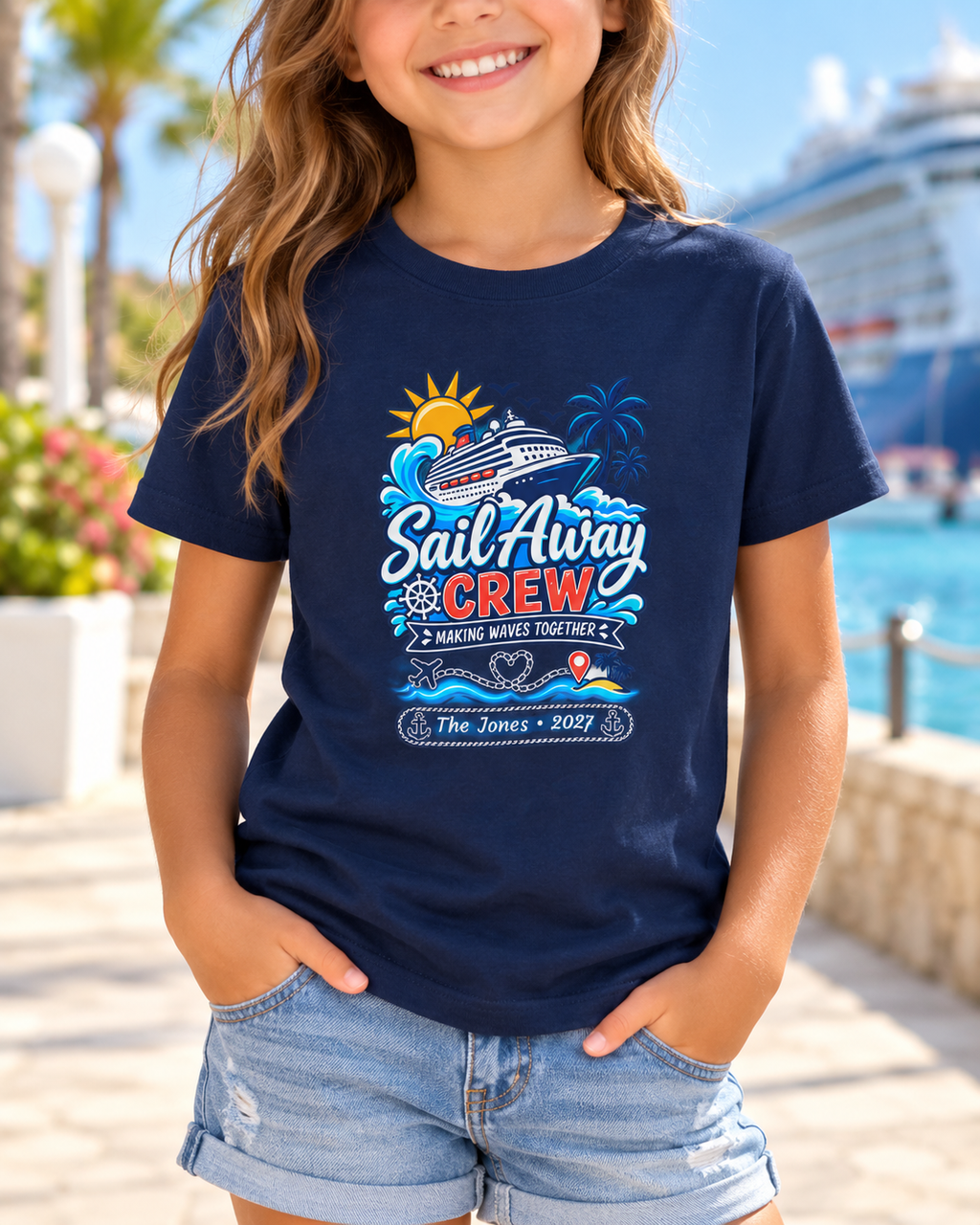 Sail Away Crew - Kids Tee