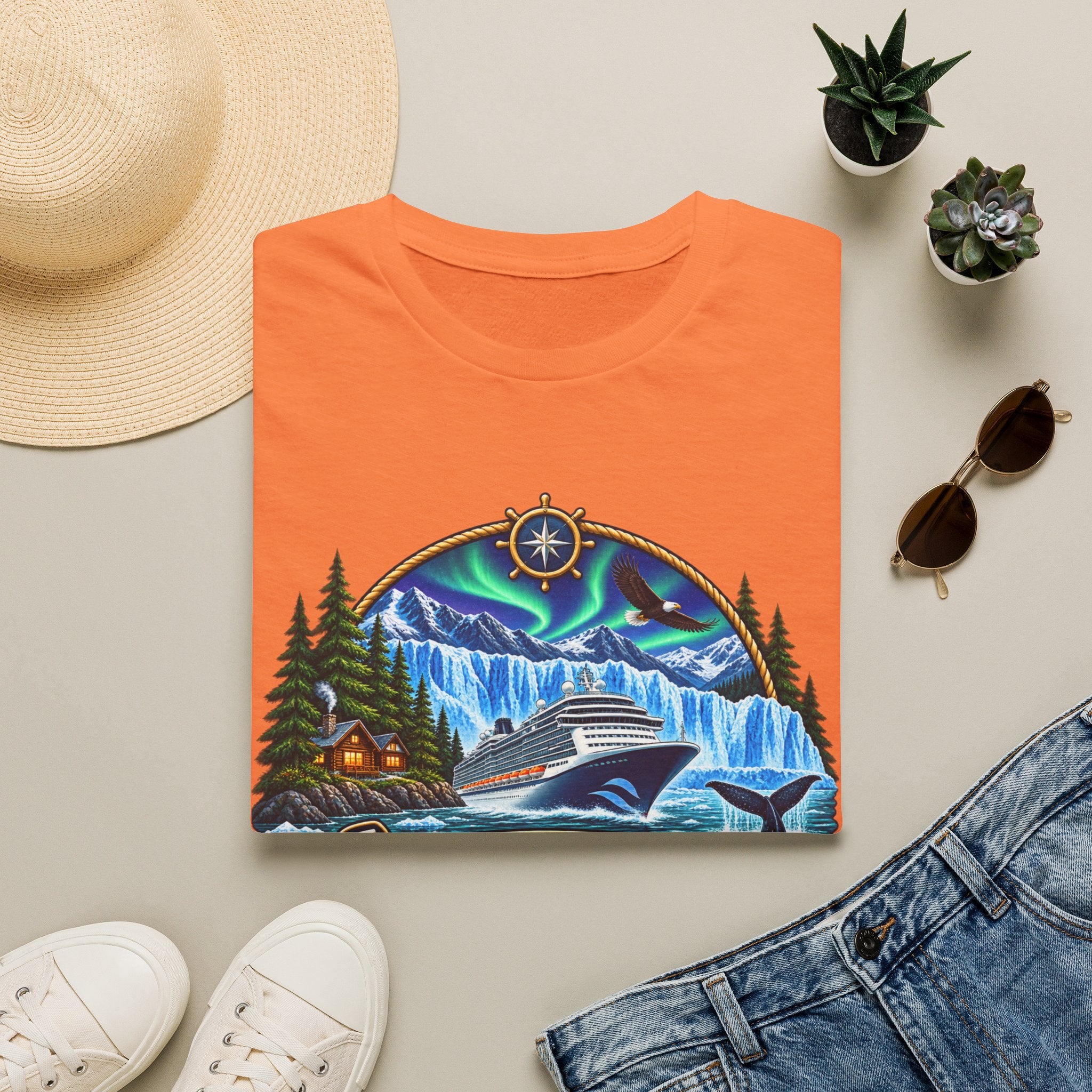 Custom Anchors Aweigh Alaska Cruise Tee