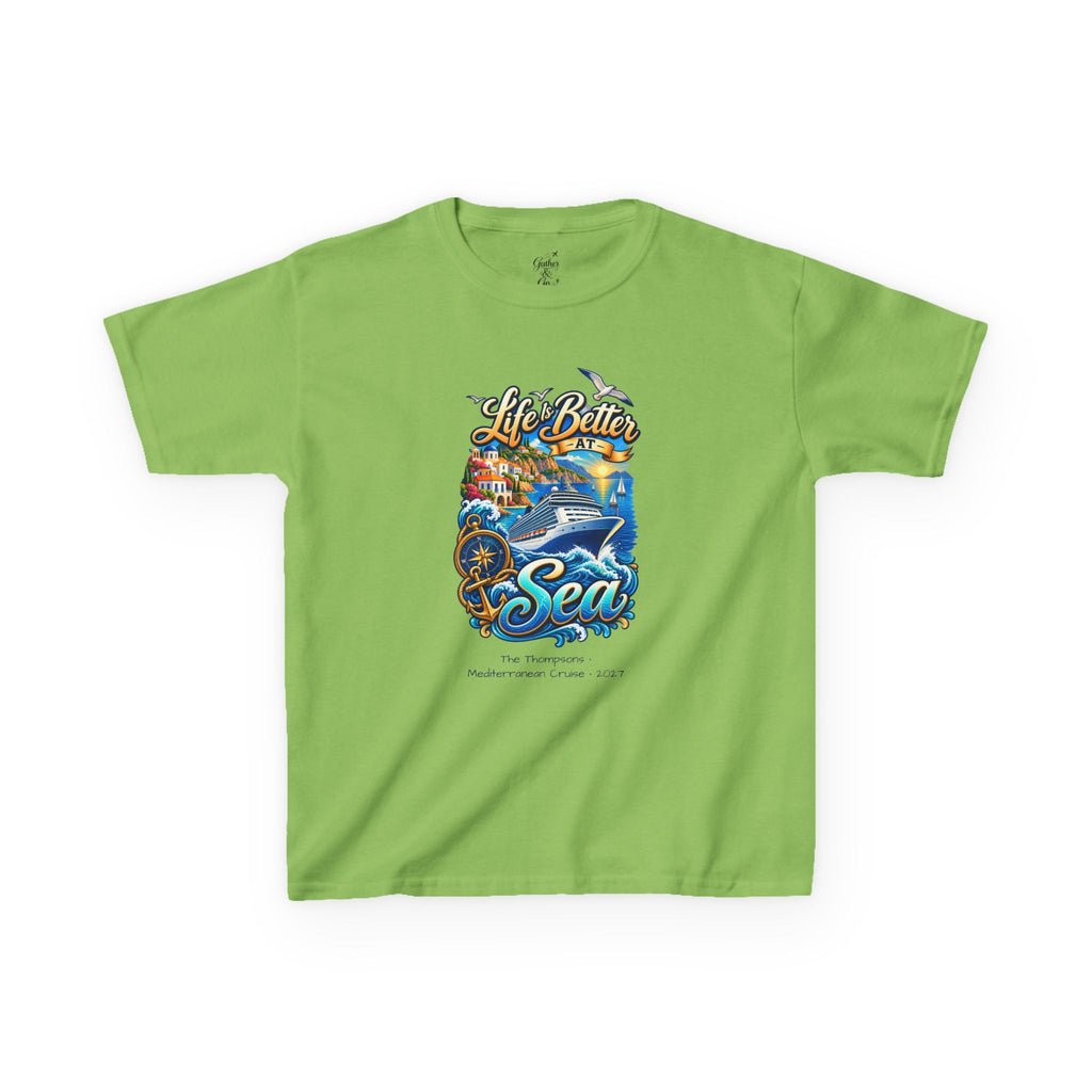 Mediterranean Cruise Life is Better at Sea Kids Tee