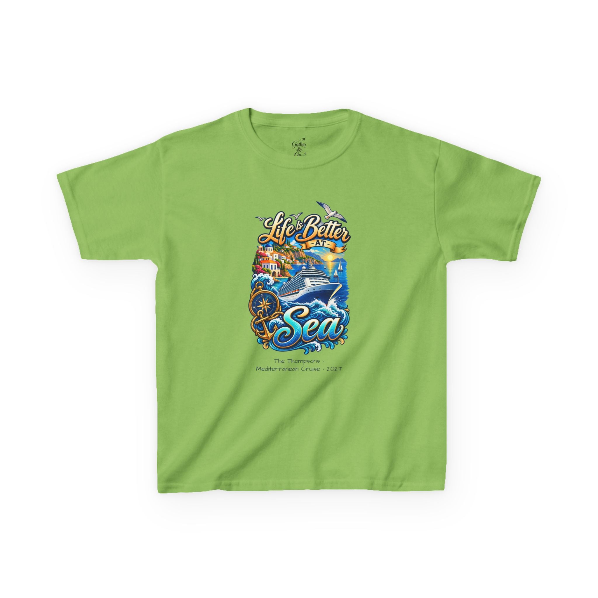 Mediterranean Cruise Life is Better at Sea Kids Tee