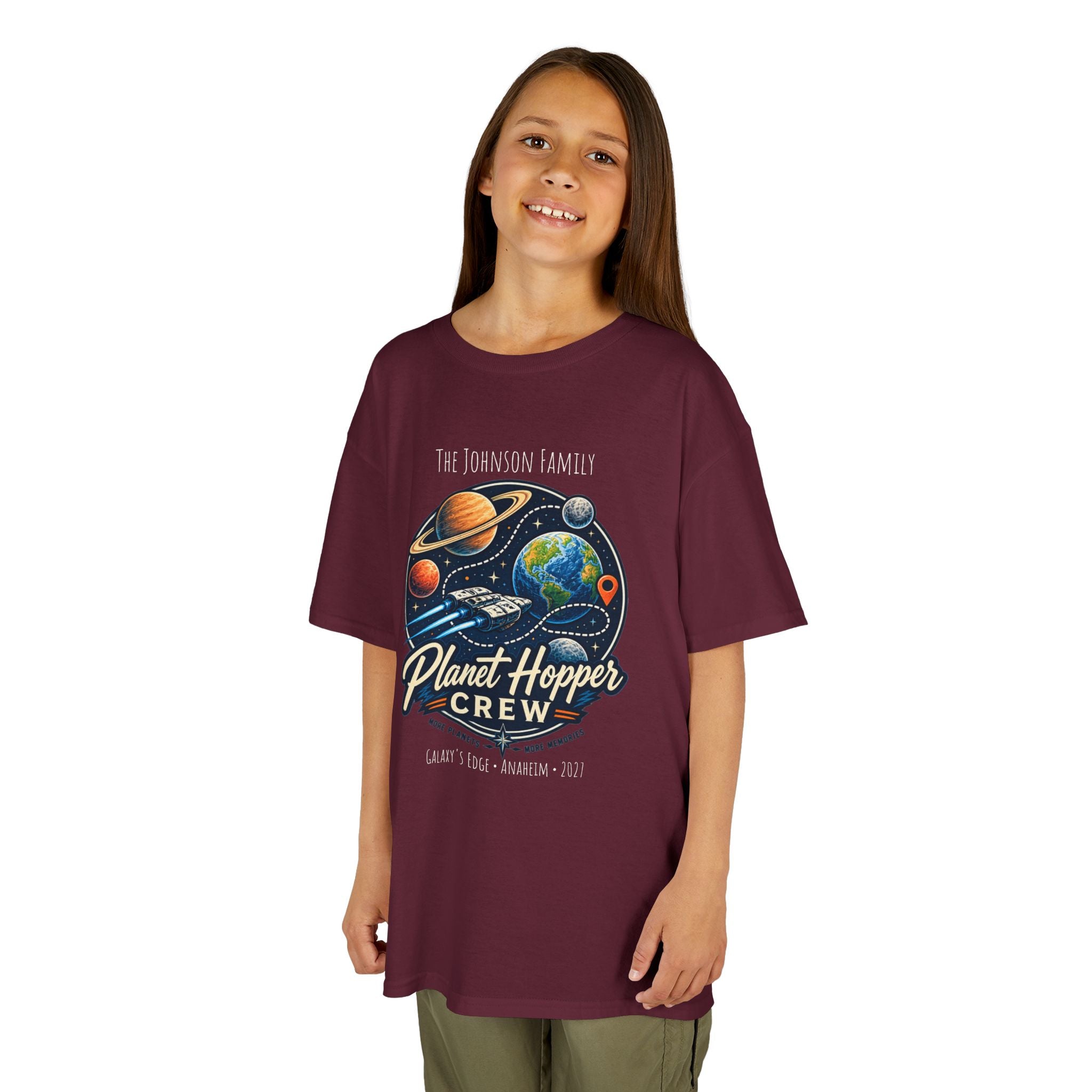 Planet Hopper Crew Space Adventure Park Kids Tee