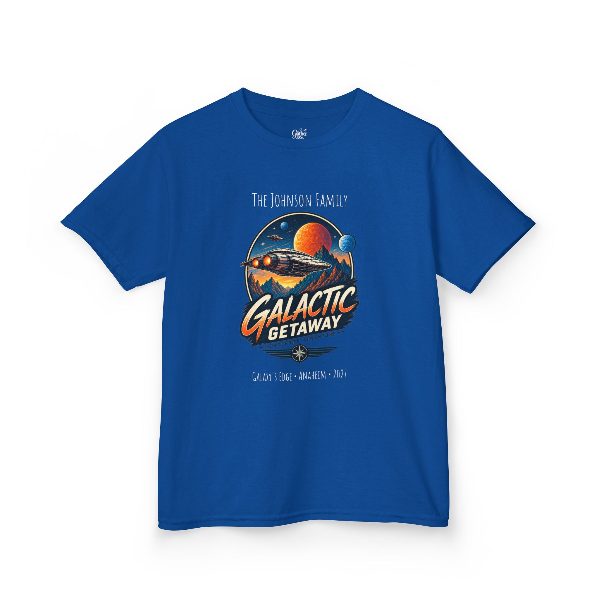 Galactic Getaway Space Adventure Park Kids Tee