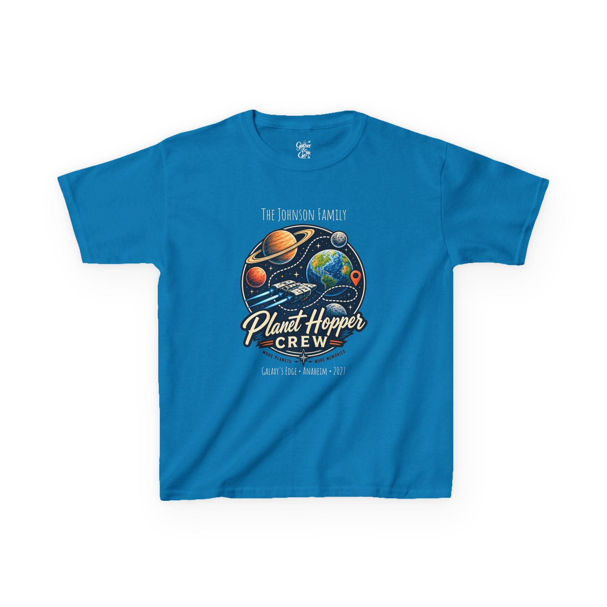 Planet Hopper Crew Space Adventure Park Kids Tee