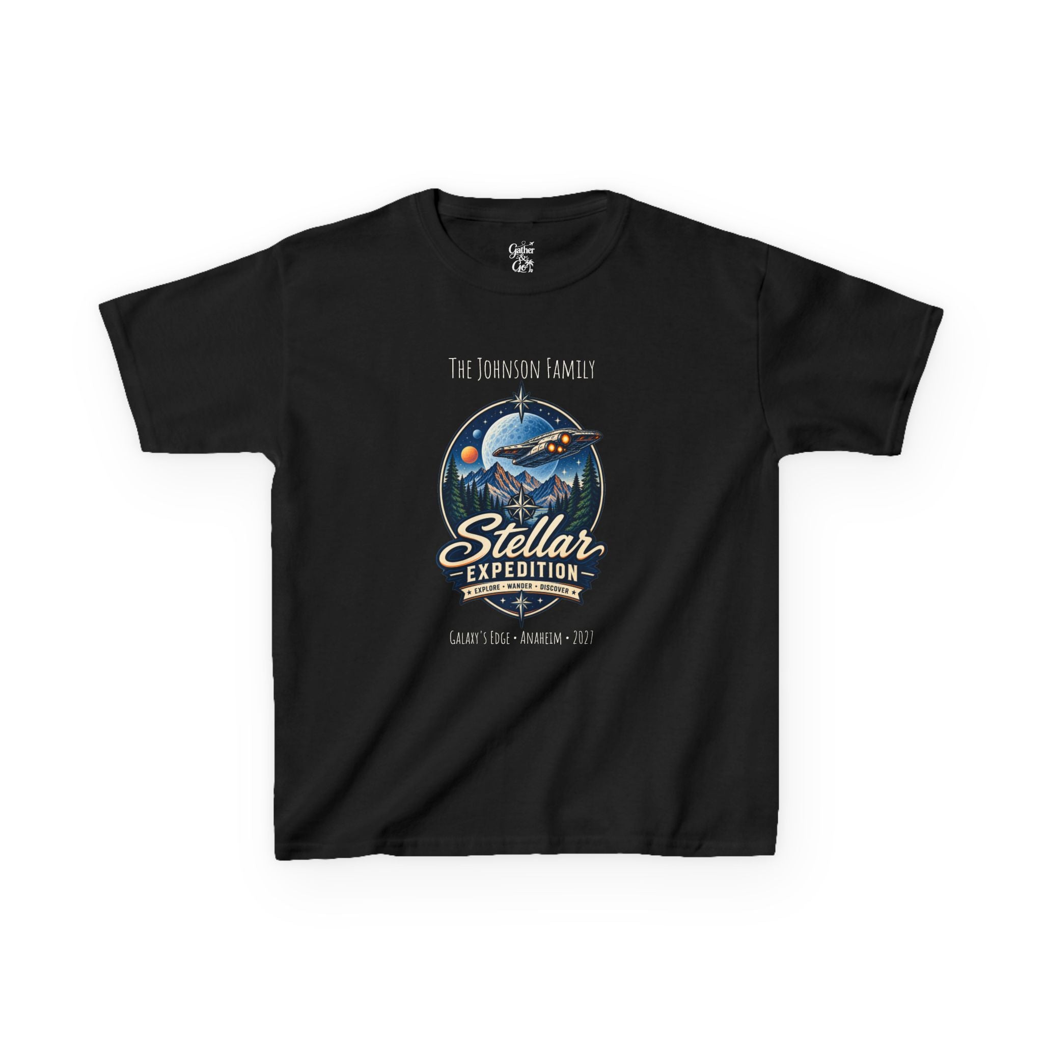 Stellar Expedition Space Adventure Park Kids Tee