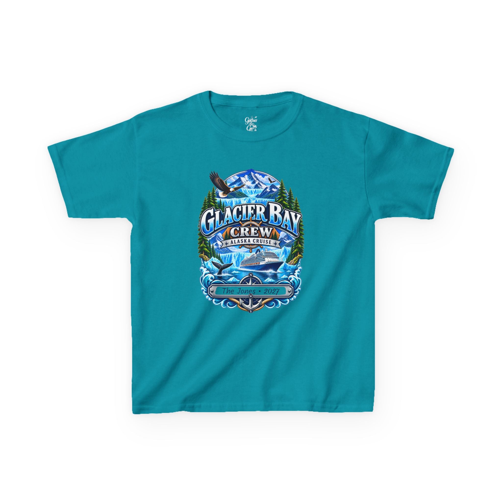 Glacier Bay Alaska Kids Cruise Tee