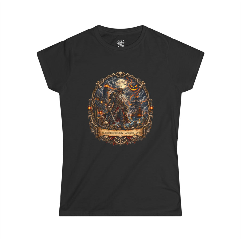 Halloween Ghostly Pirate Grimm - Ladies Tee