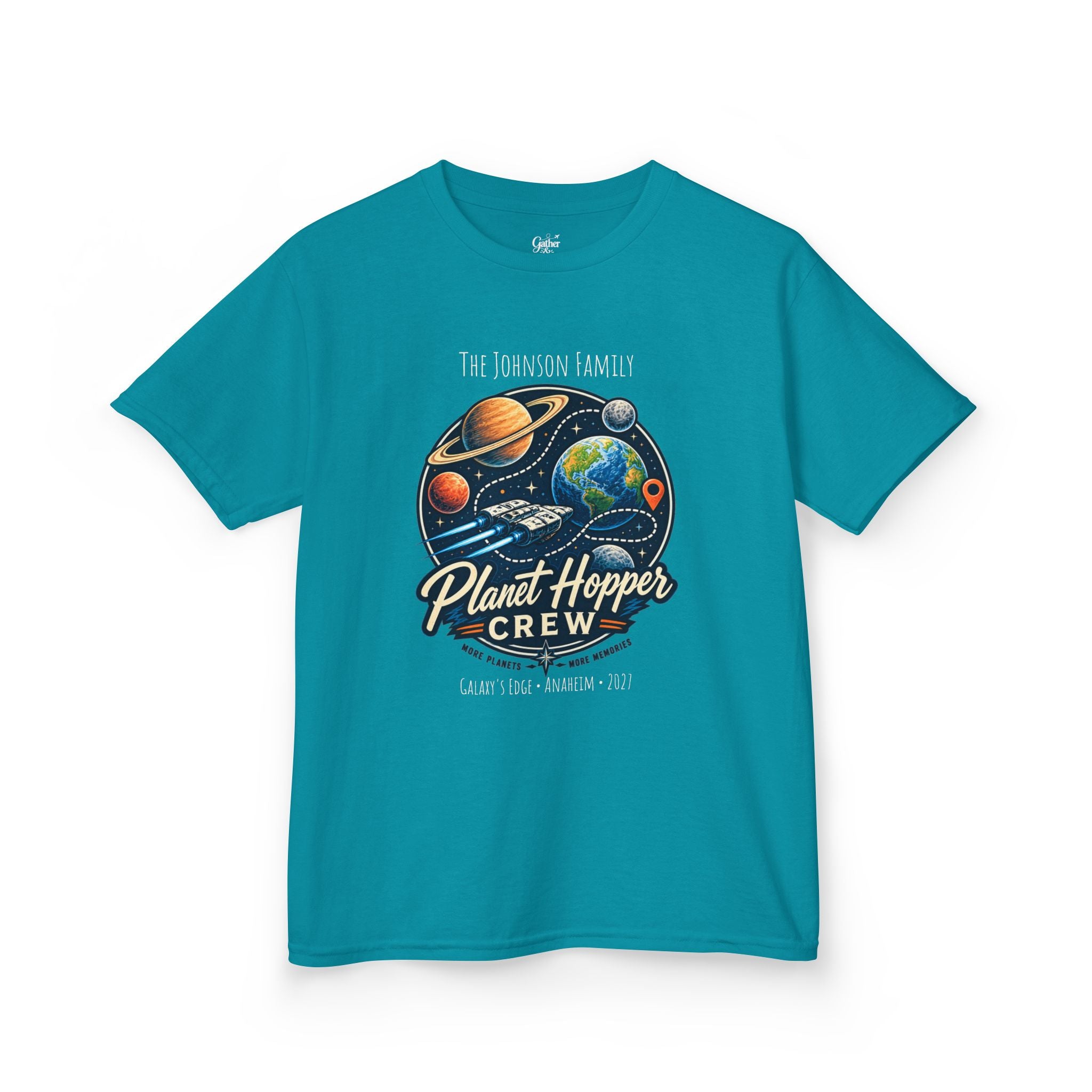 Planet Hopper Crew Space Adventure Park Kids Tee