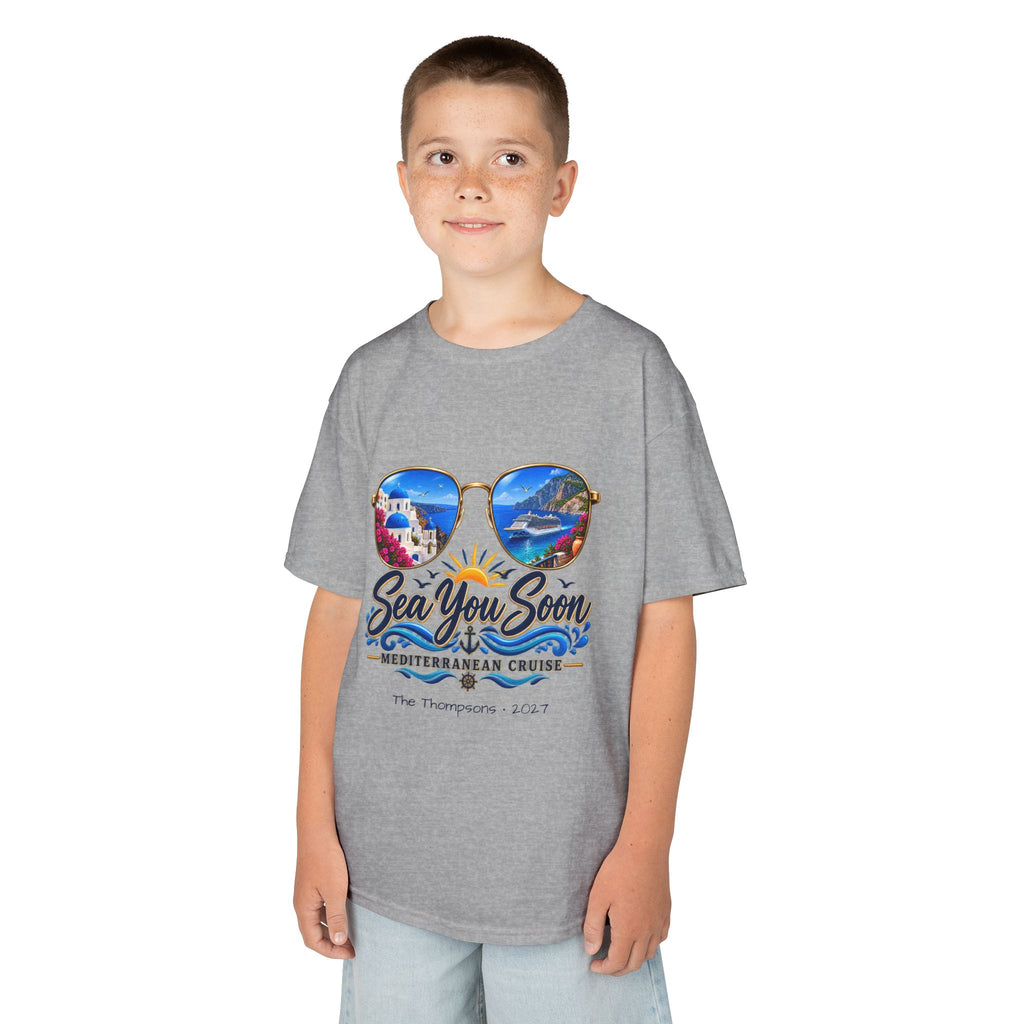 Mediterranean Cruise Sea You Soon Kids Tee