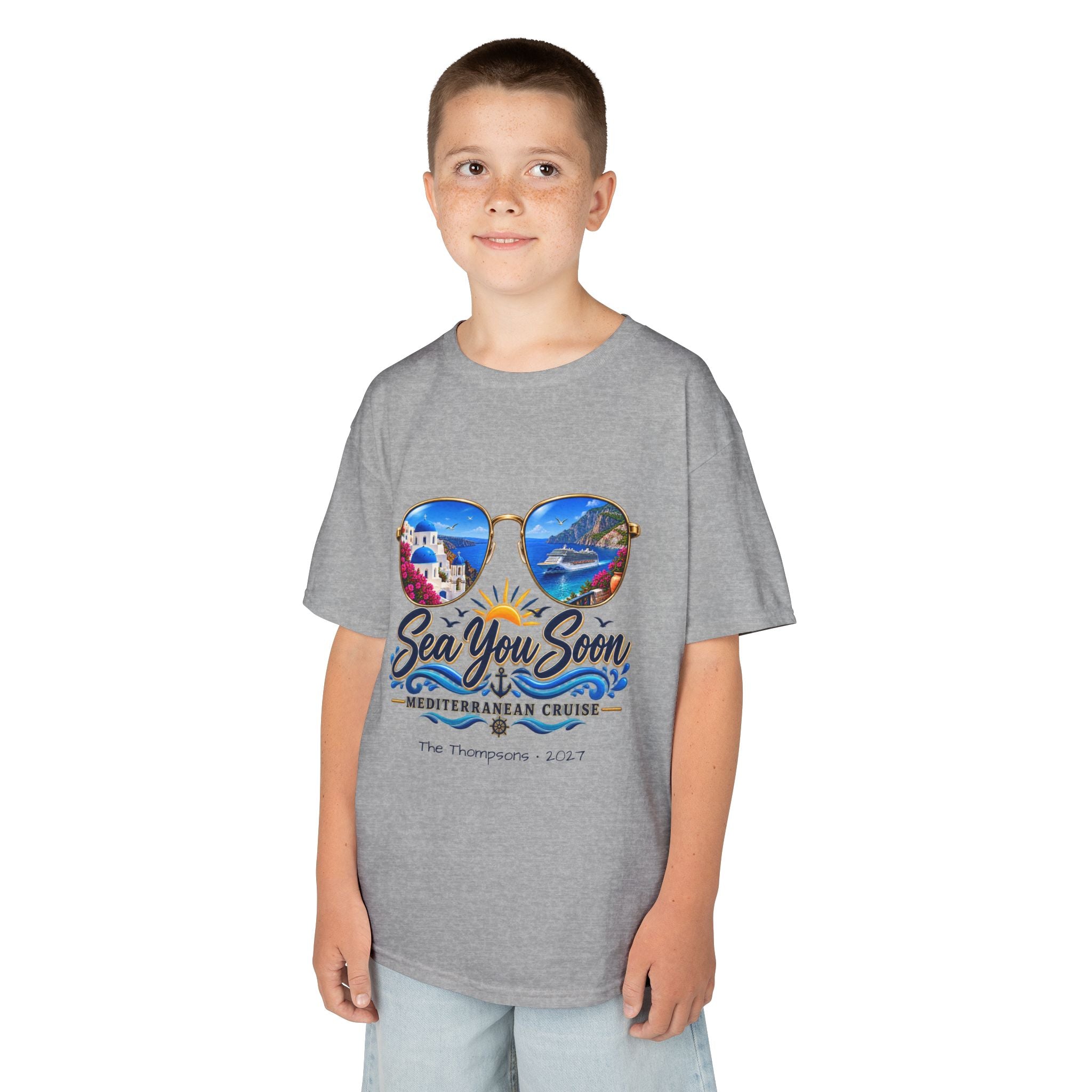 Mediterranean Cruise Sea You Soon Kids Tee