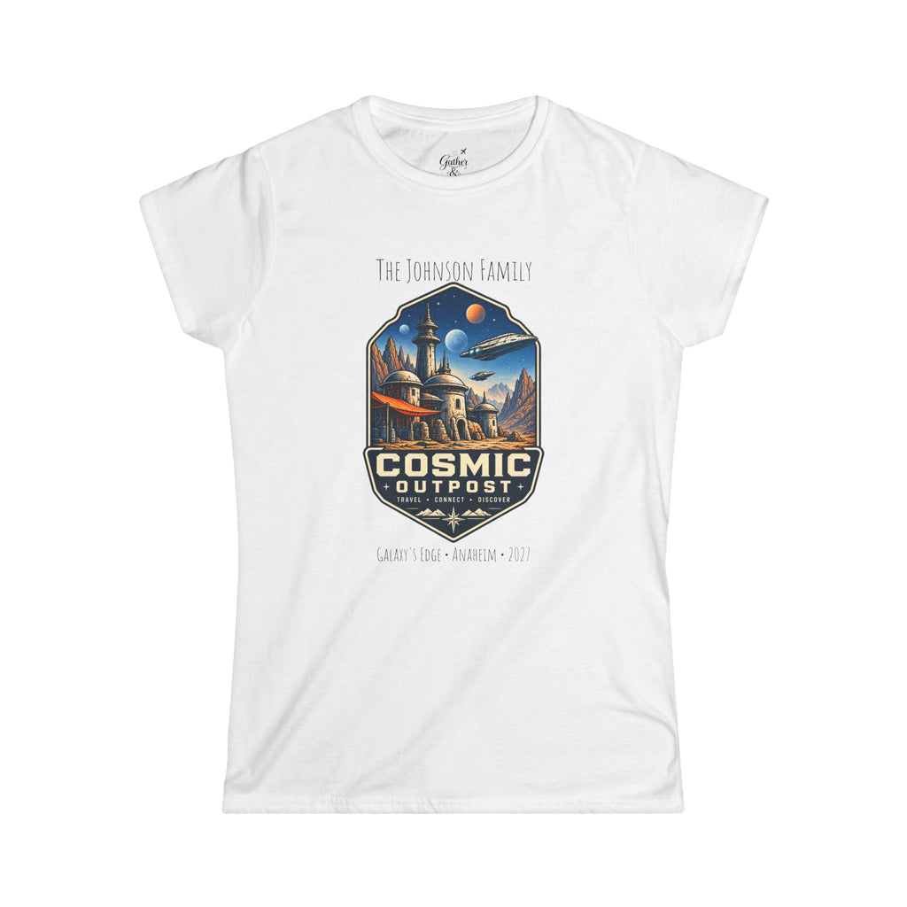 Cosmic Outpost Space Adventure Park Ladies Tee